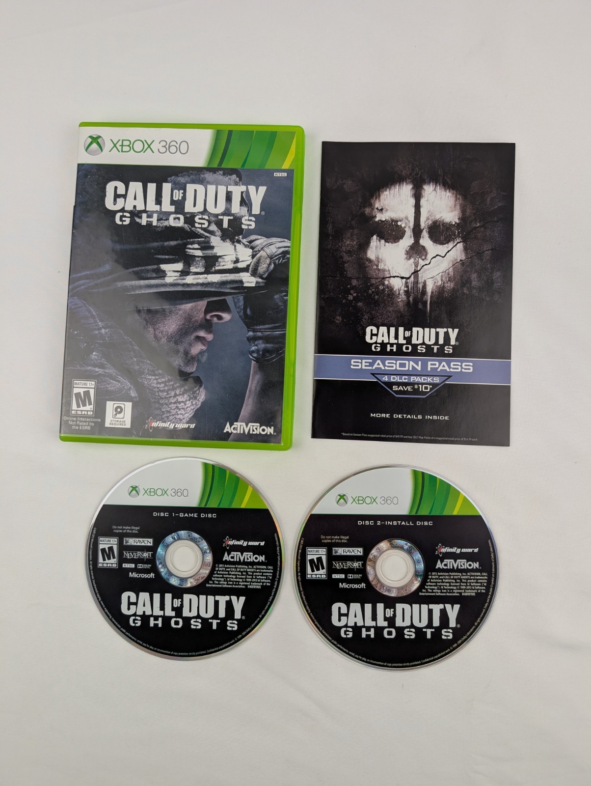 Call of Duty: Ghosts (Xbox 360, 2013) Complete CIB Manual – Tested Working
