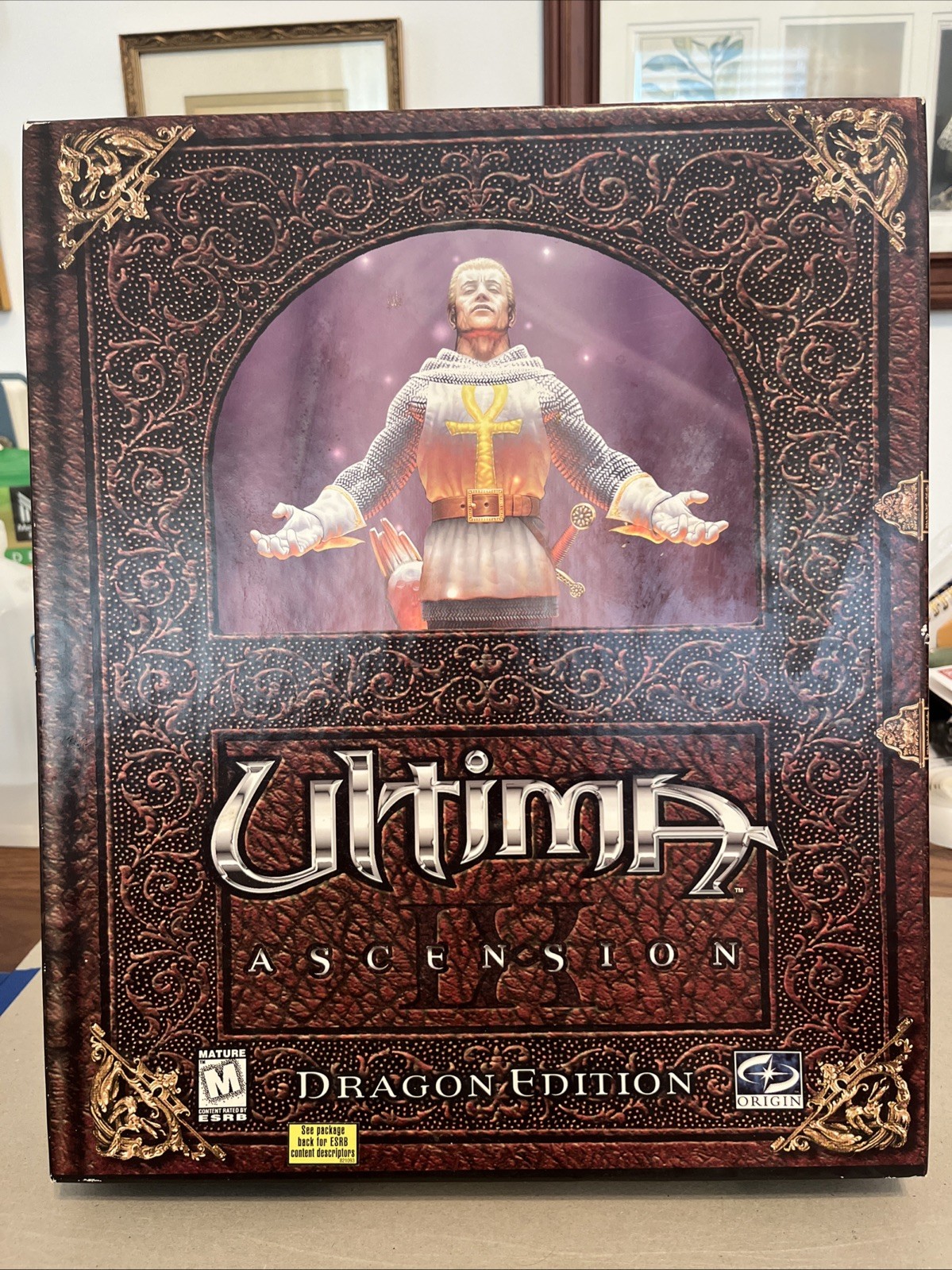 Ultima IX Ascension Dragon Edition Windows 95 98 PC CD-ROM big box map anhk