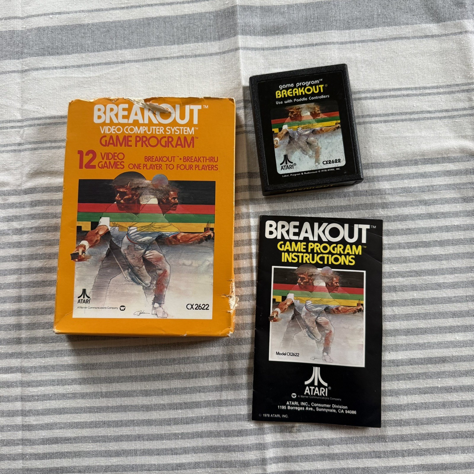 Breakout 1978 (Atari 2600) CIB With Manual Complete & Tested