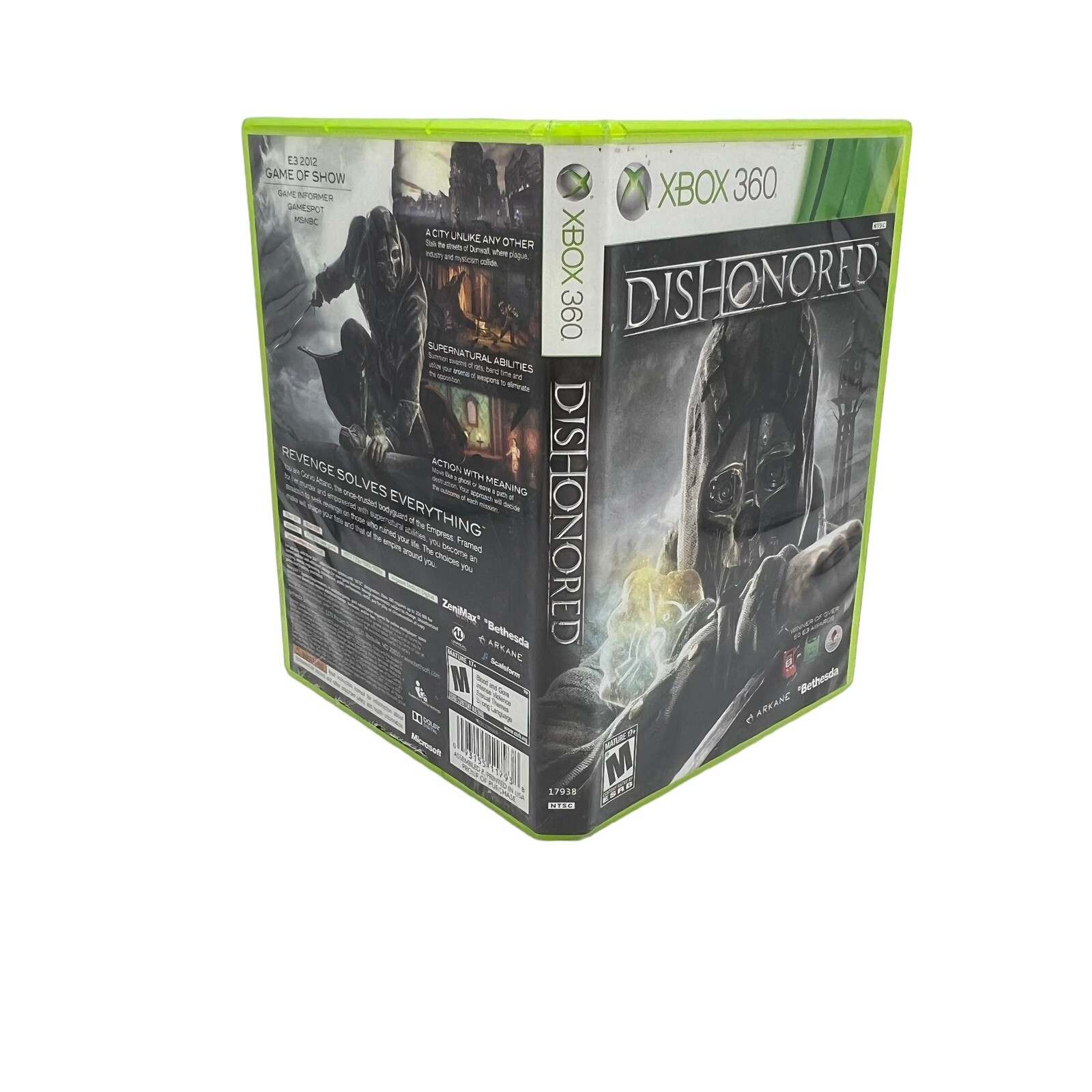 2012 Dishonored Microsoft Xbox 360 Complete in Case Untested