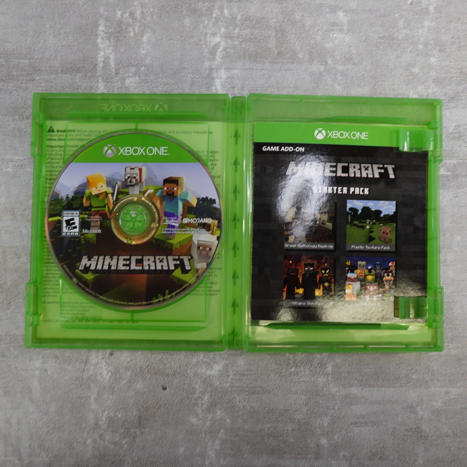 Minecraft Xbox One CIB Microsoft Complete with Inserts Mojang 2018 Starter Pack