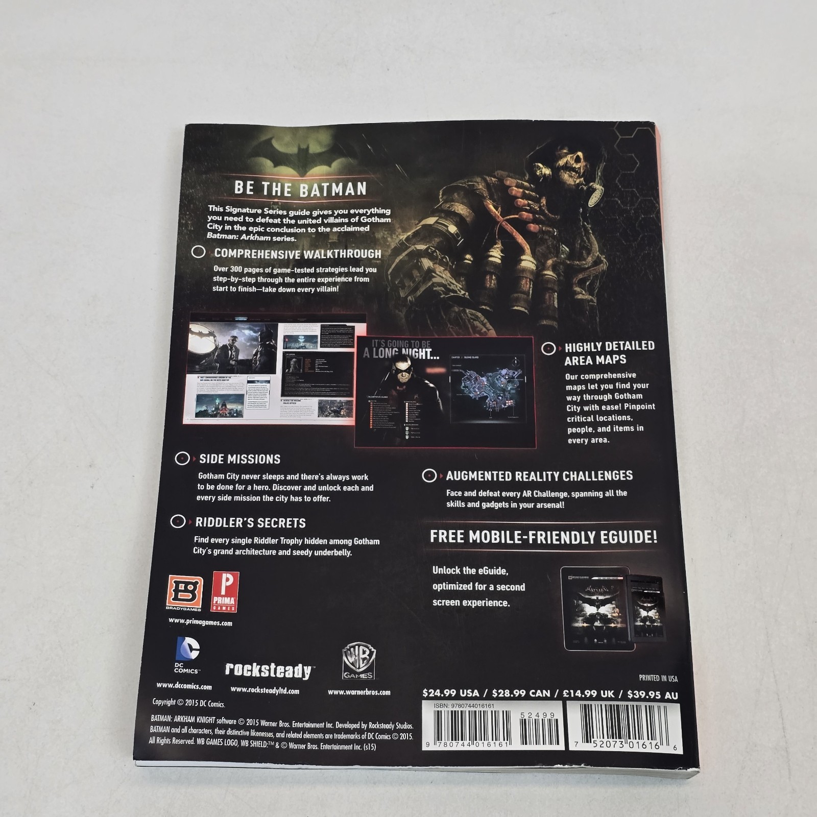 PlayStation 4 Batman Arkham Knight Game + Official Strategy Guide Book