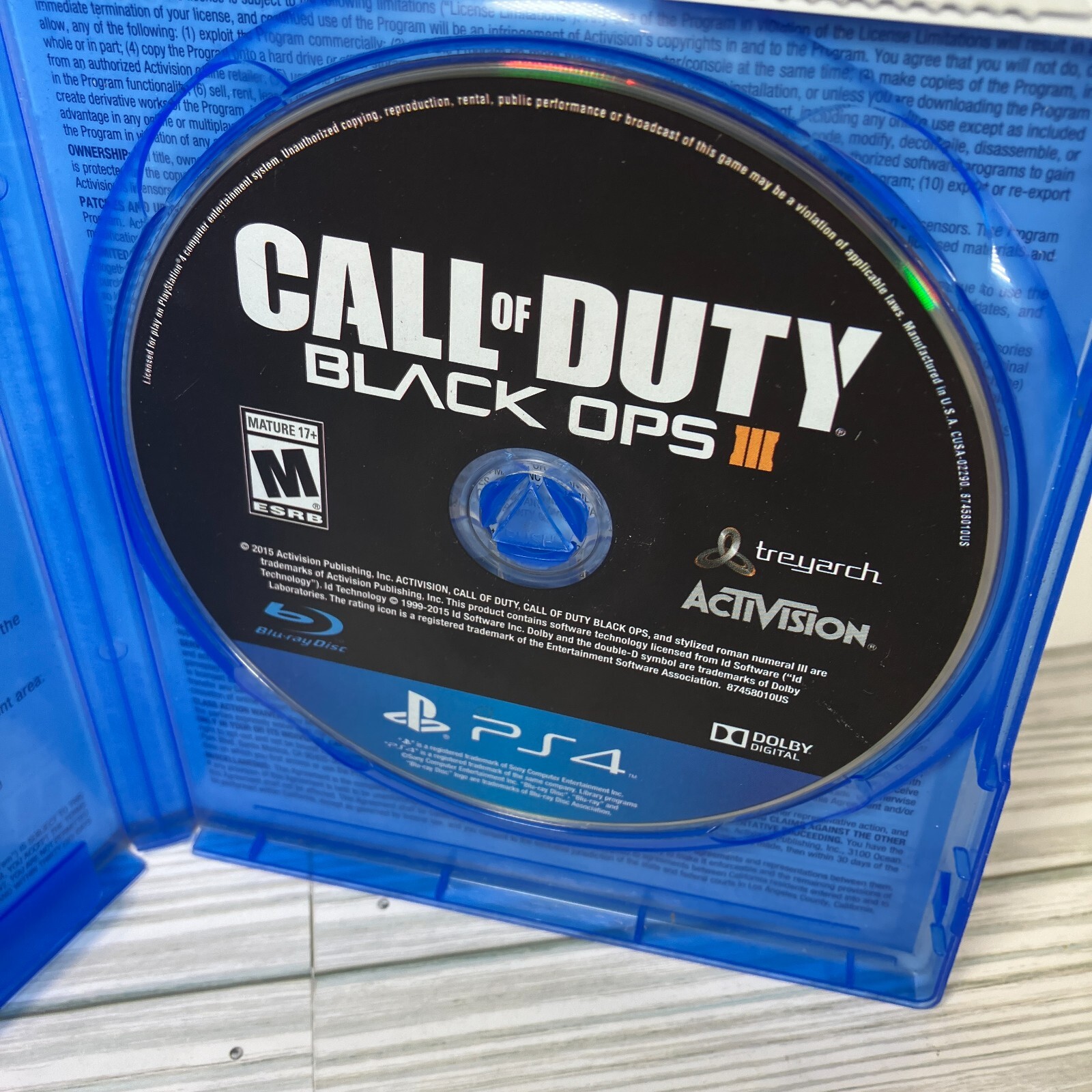 Call of Duty Black Ops III 3 – Sony PlayStation 4 PS4 Working