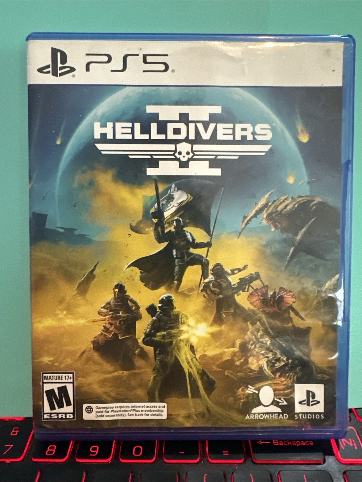 Helldivers II PS5 PlayStation 5 Game High Grade Disc NO Booklet CASE HAS WEAR