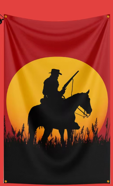 RED DEAD REDEMPTION Flag 3×5 FT RED DEAD REDEMPTION Tapestry RDD Banner