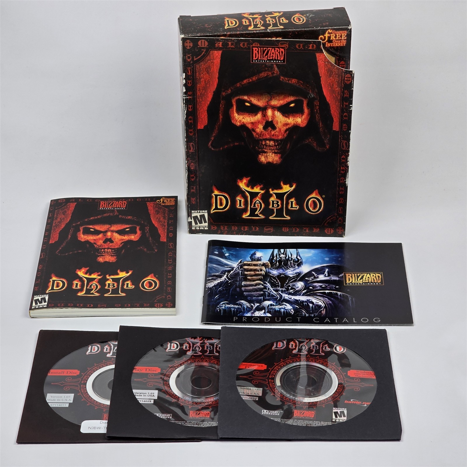 Diablo II 2 (PC CD-ROM) Small Box CIB COMPLETE with Key