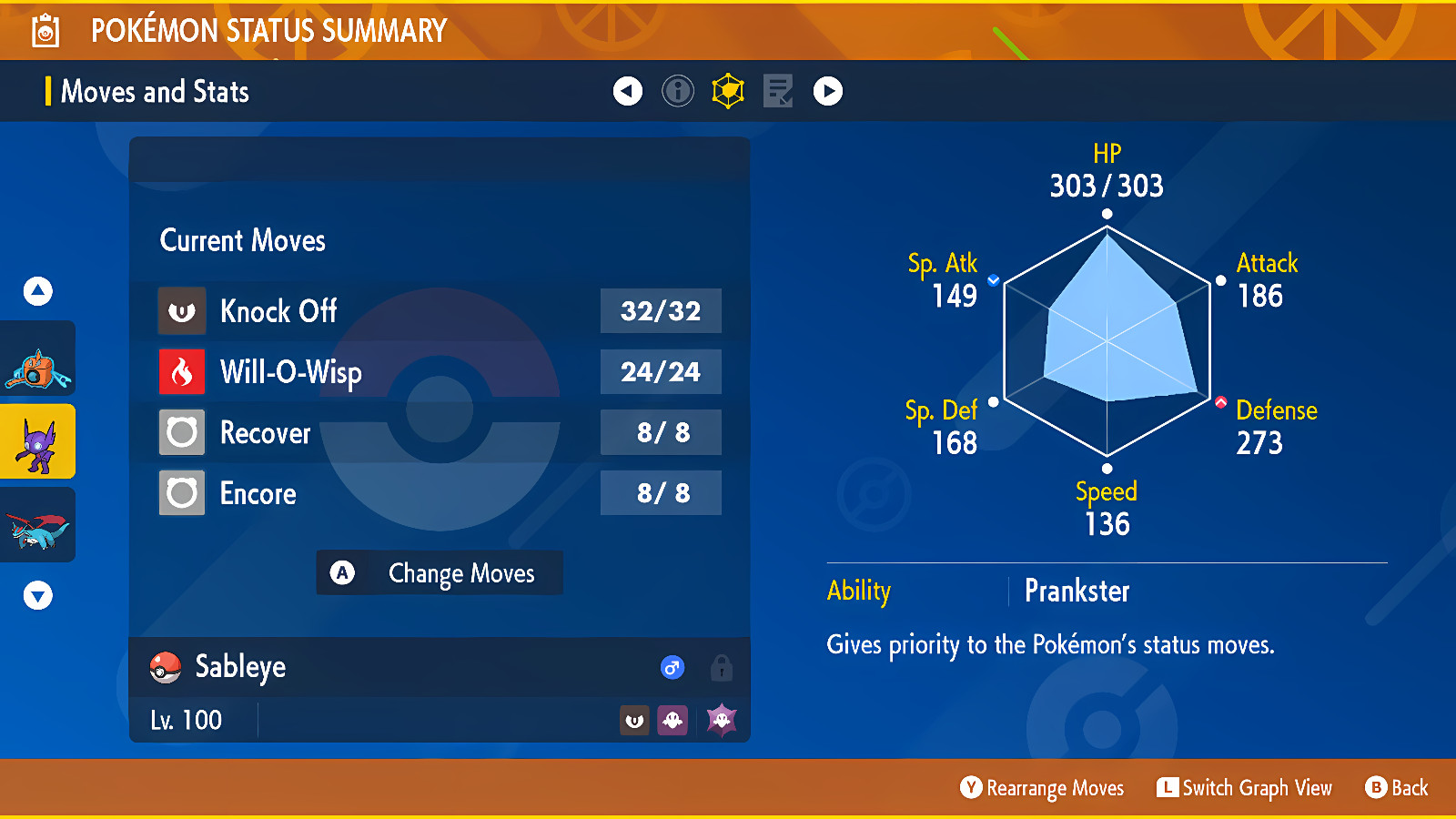 SABLEYE ✨ SHINY 6IV ✨ Pokemon SCARLET and VIOLET lv100 Battle Ready +EV Trained