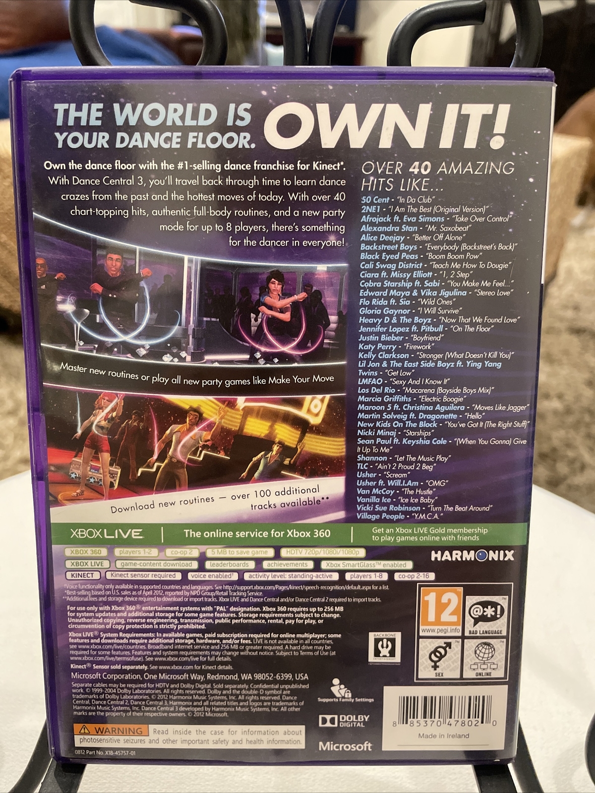 Dance Central 3 (Microsoft Xbox 360, 2012) CIB! W/ Manual PAL Tested Works!