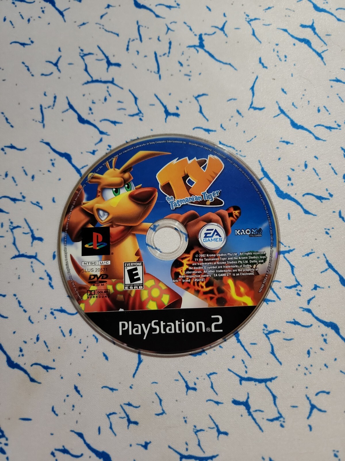 Ty the Tasmanian Tiger (Sony PlayStation 2, 2002) PS2 Disc Only ☆Tested☆