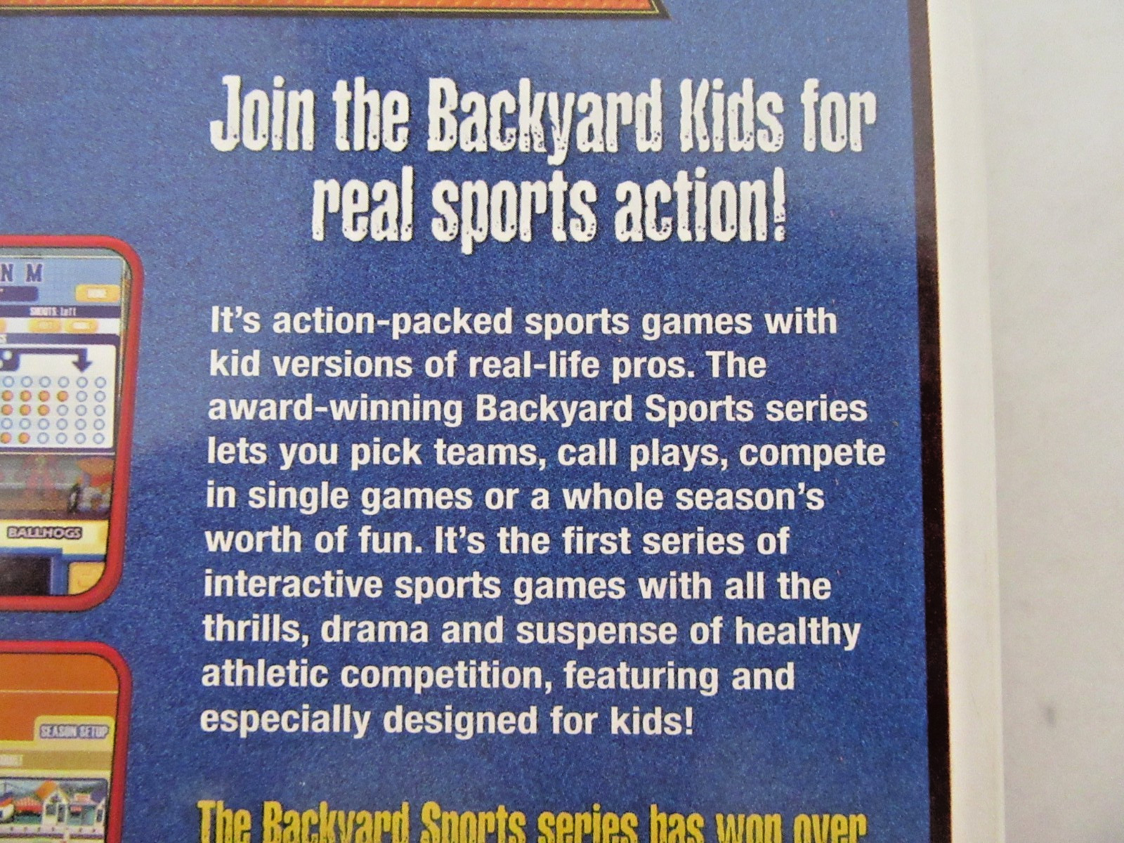 New Vtg. Sealed Old Stock 2001 Backyard Basketball Big Box PC Windows Mac Game