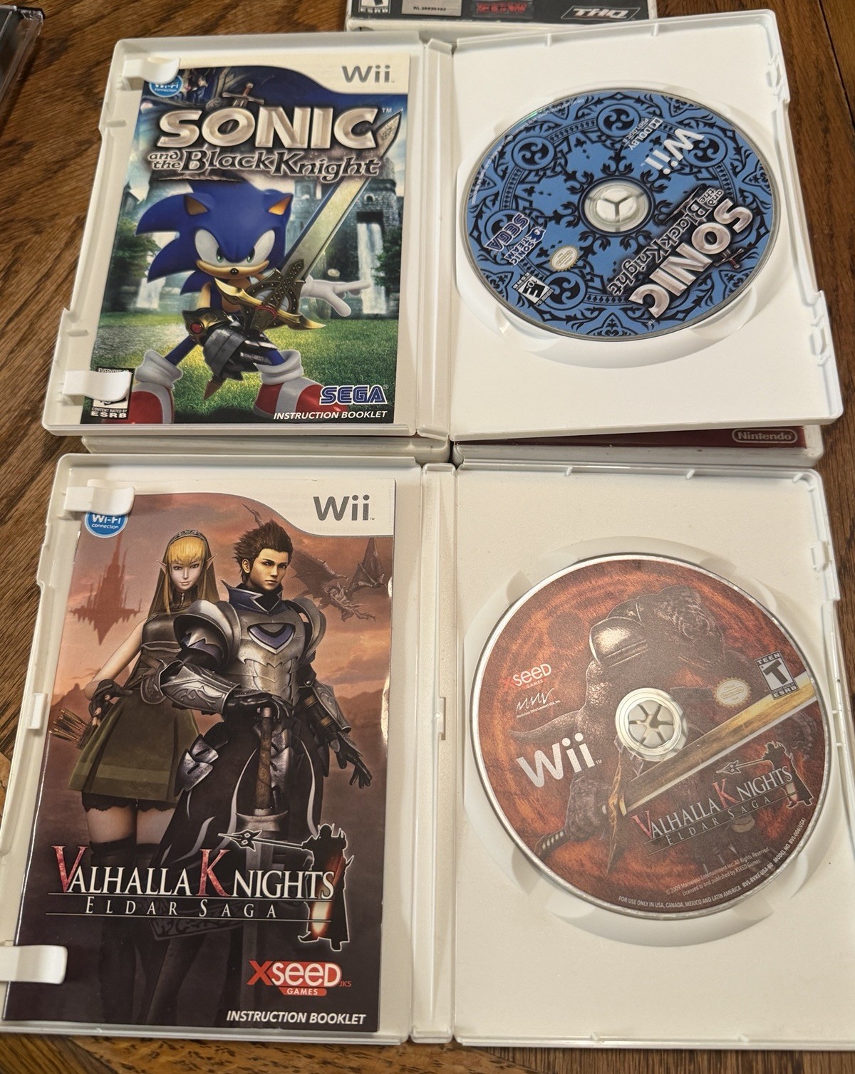 Wii Nintendo Lot Of 9 Wii Sports Wii Sports Resort, Zelda Sonic Valhalla Knights