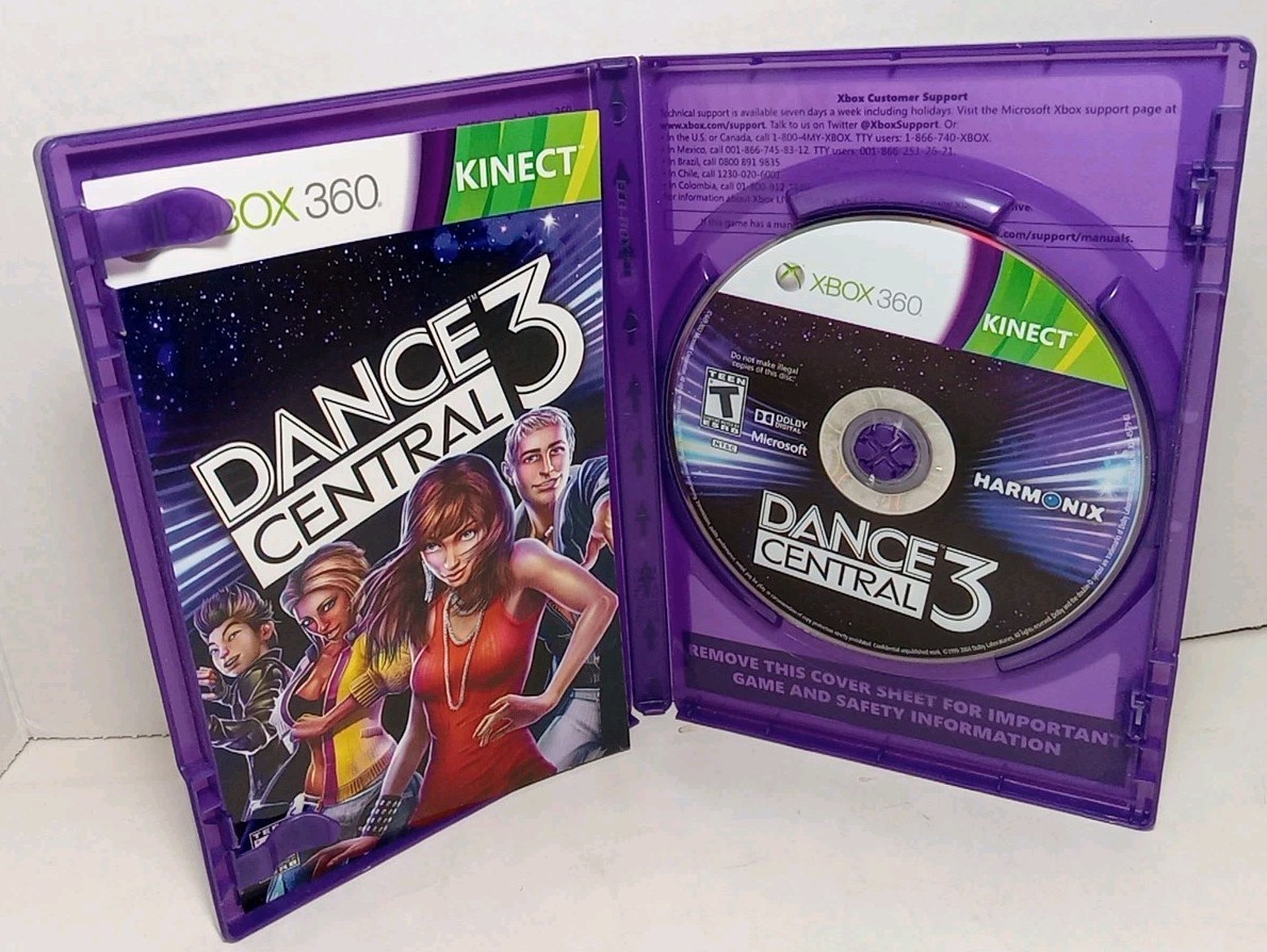 Dance Central 3 (Microsoft Xbox 360) Kinect Game, Complete CIB