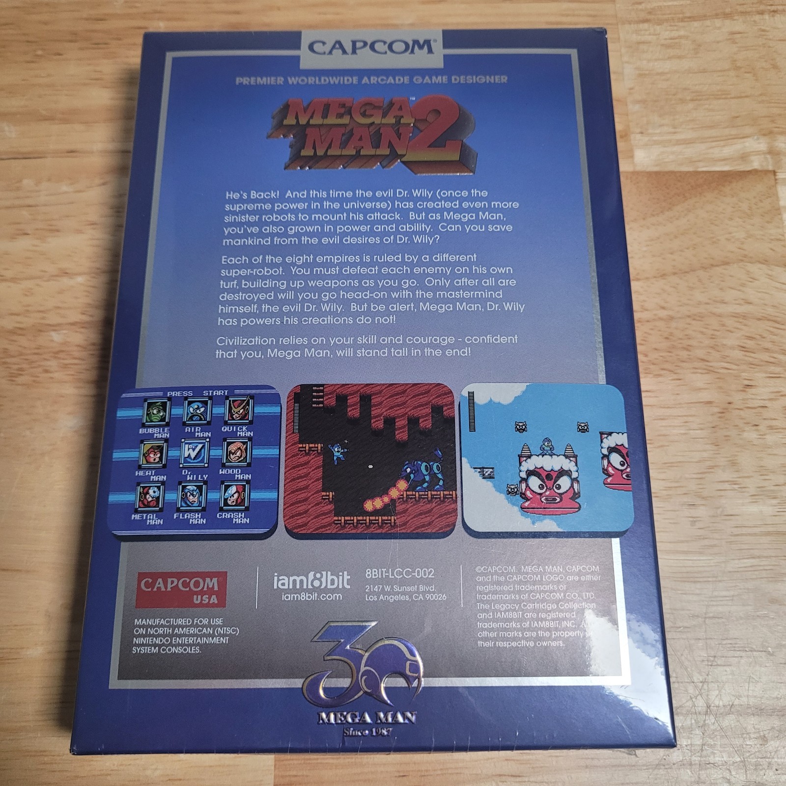 Mega Man 2 NES 30th Anniversary iam8bit Blue Legacy Brand New / Sealed