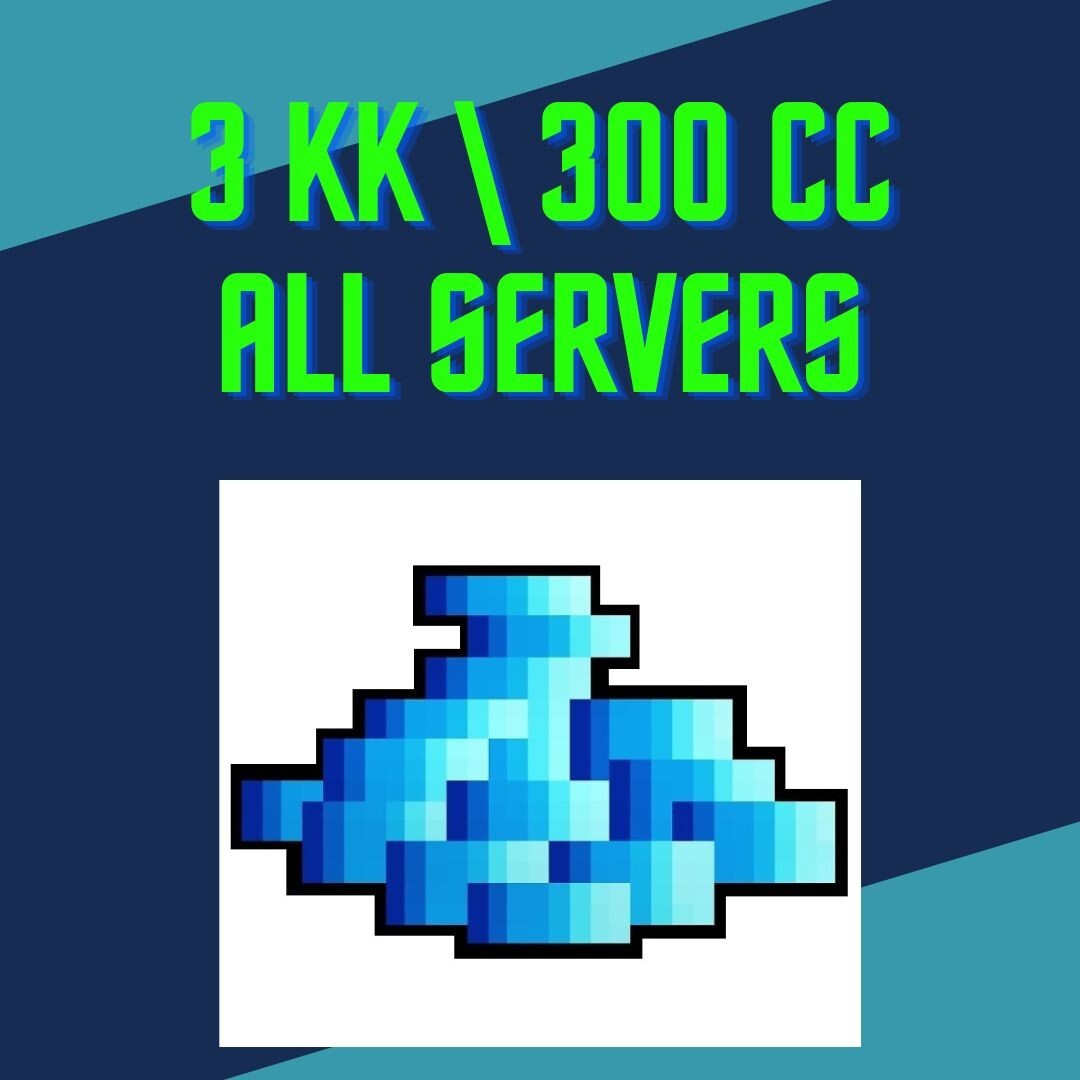 Tibia Gold 3KK (300cc) crystal coins FAST