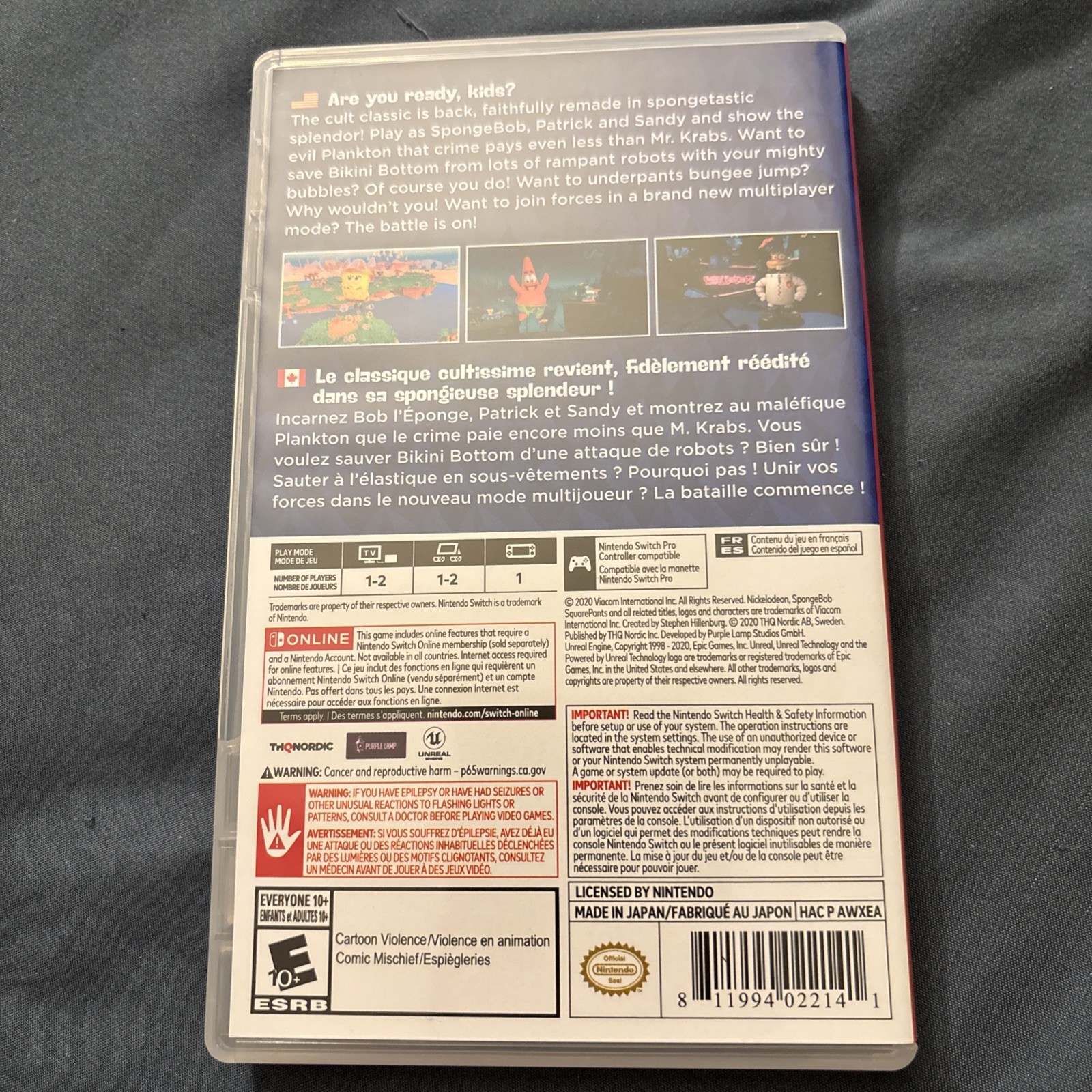 Spongebob Squarepants Battle for Bikini Bottom Rehydrated Nintendo Switch Tested