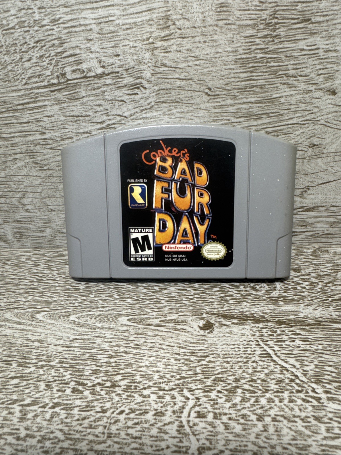 Conker’s Bad Fur Day Nintendo 64 N64, 2001, Authentic, Tested Working