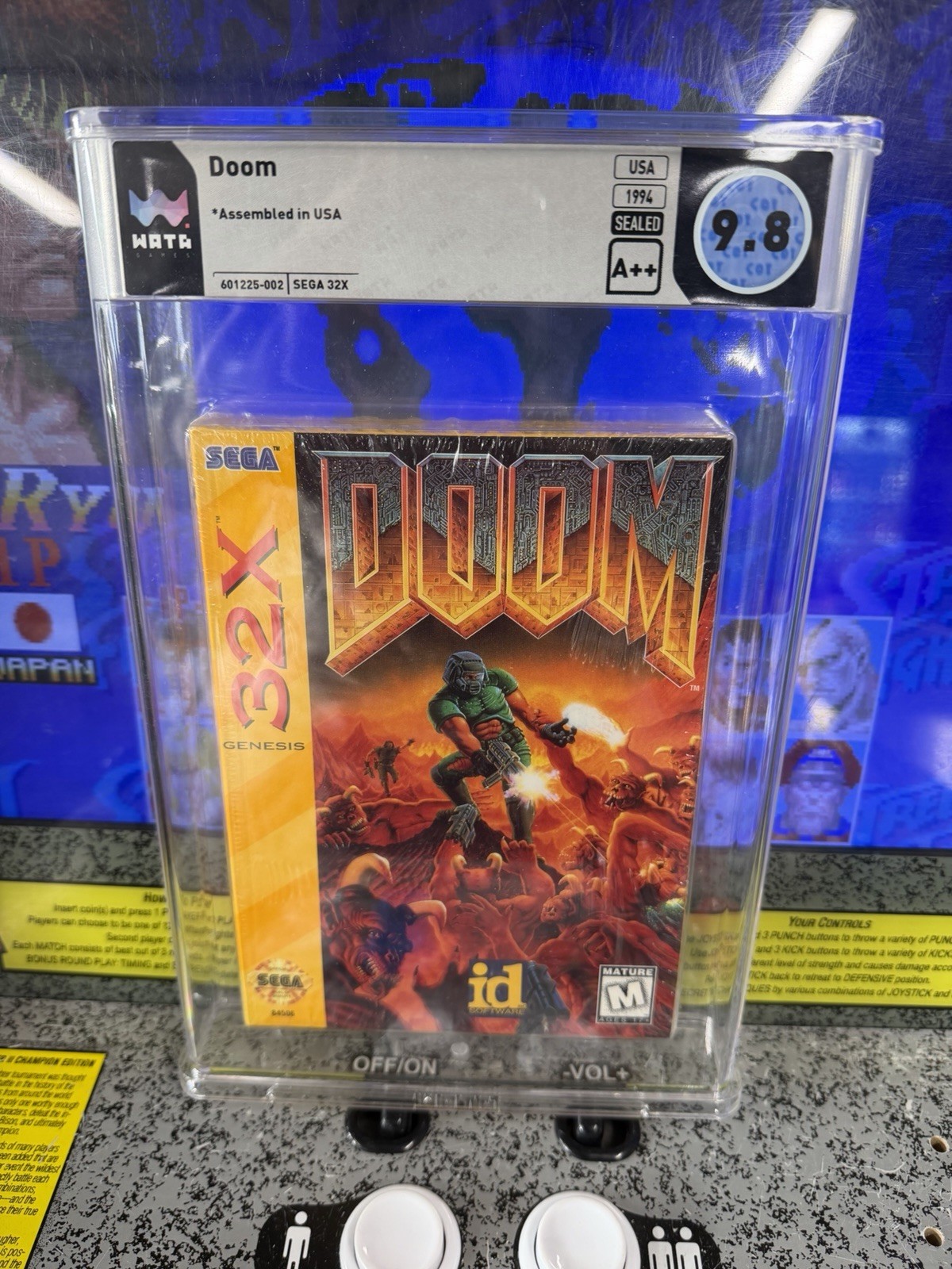 1994 Sega Genesis 32X Doom Graded WATA 9.8 A++ Seal BRAND NEW SEALED Top Pop!