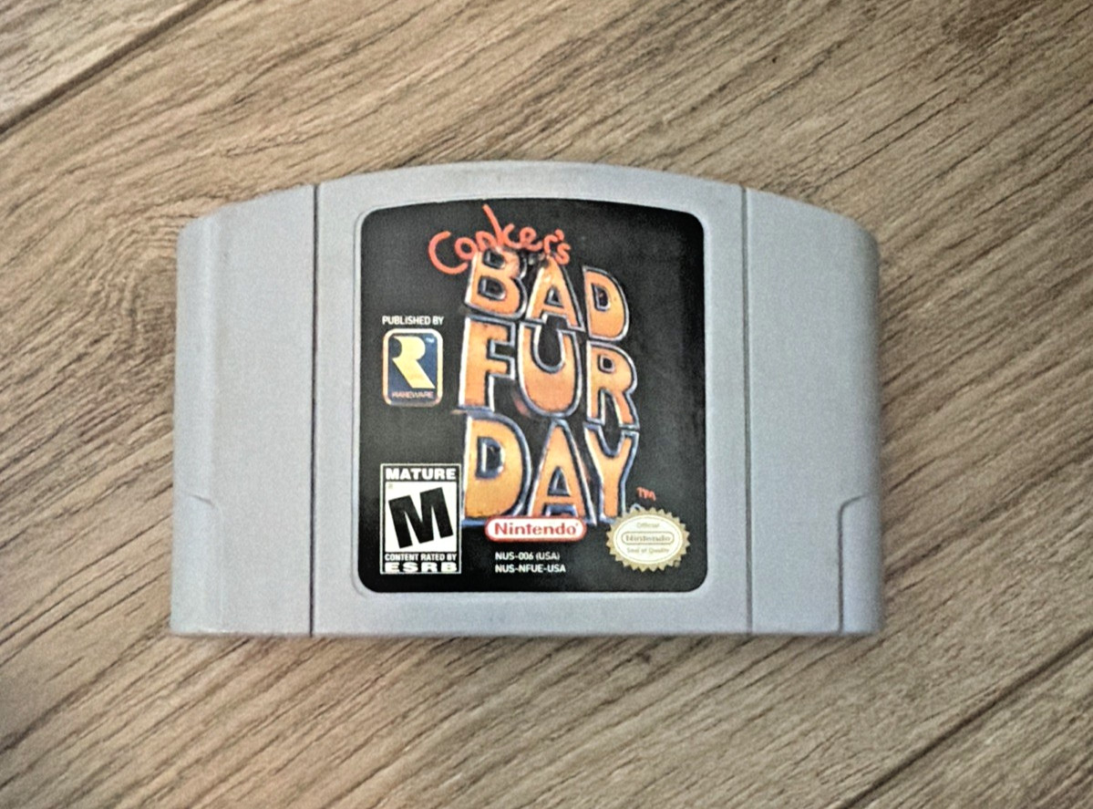 N64 Conker’s Bad Fur Day Untested Nintendo 64 Authentic Cartridge Only