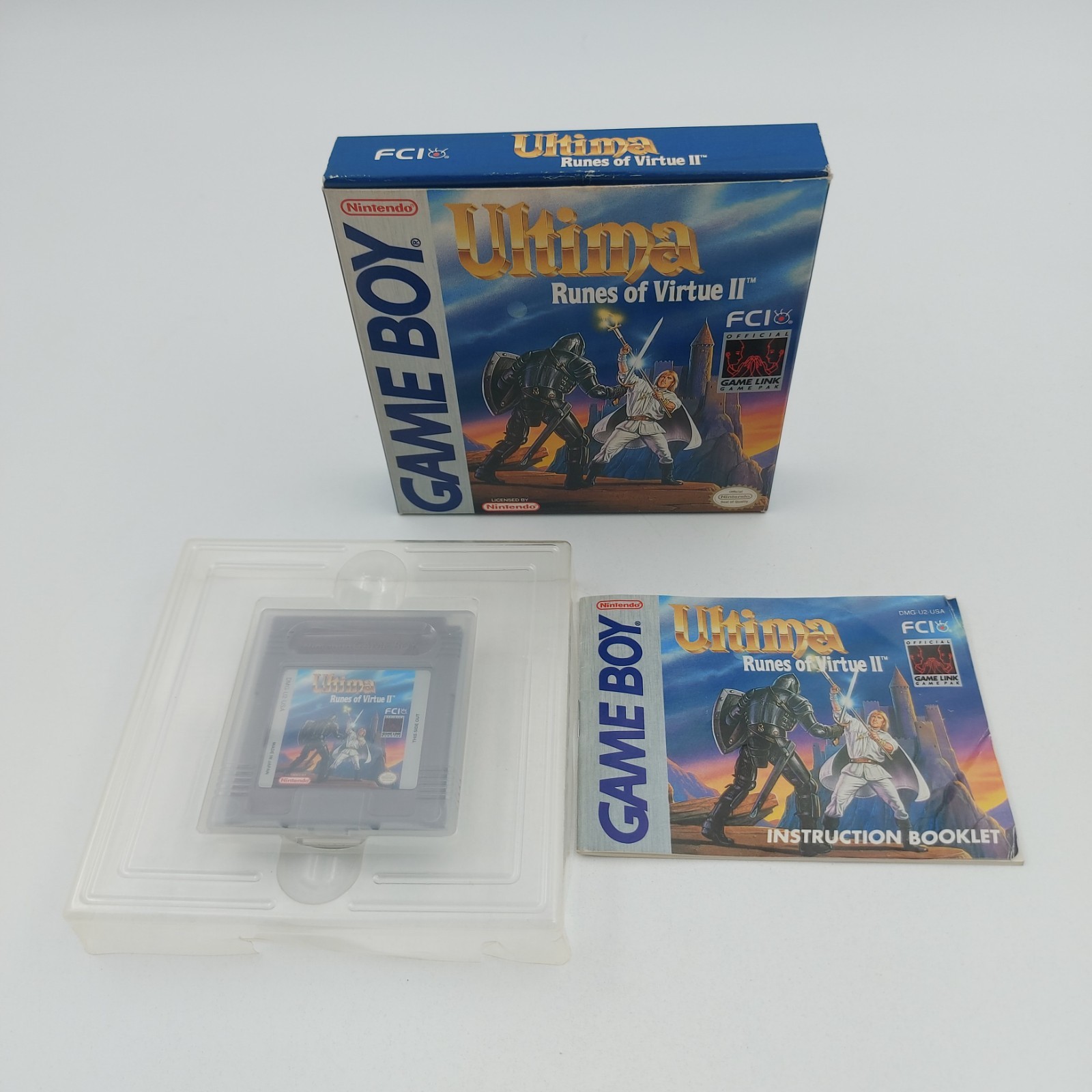 Ultima Runes of Virtue II 2 Nintendo Game Boy GB – Complete In Box CIB