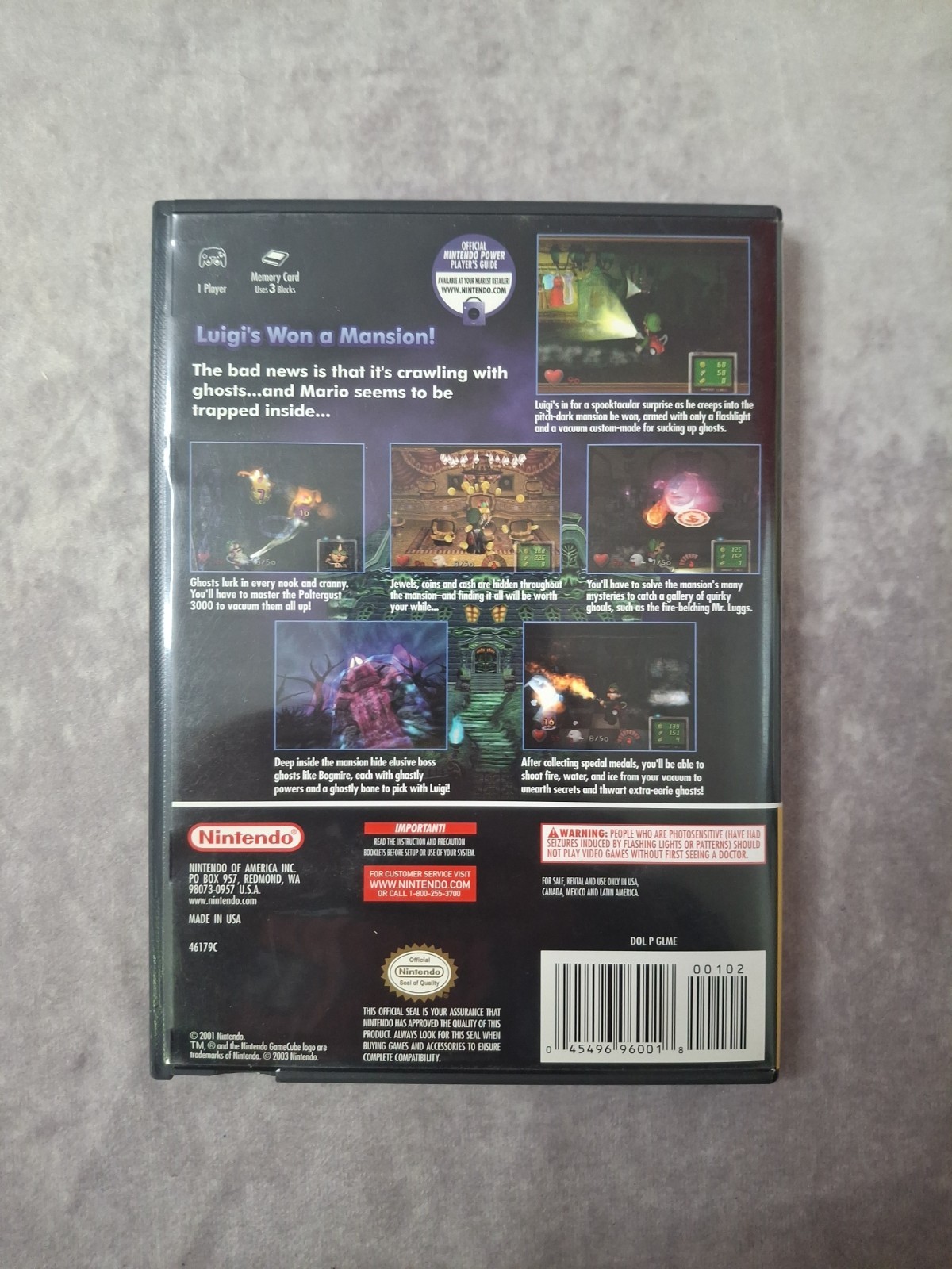 Luigi’s Mansion – (Nintendo GameCube, 2003)