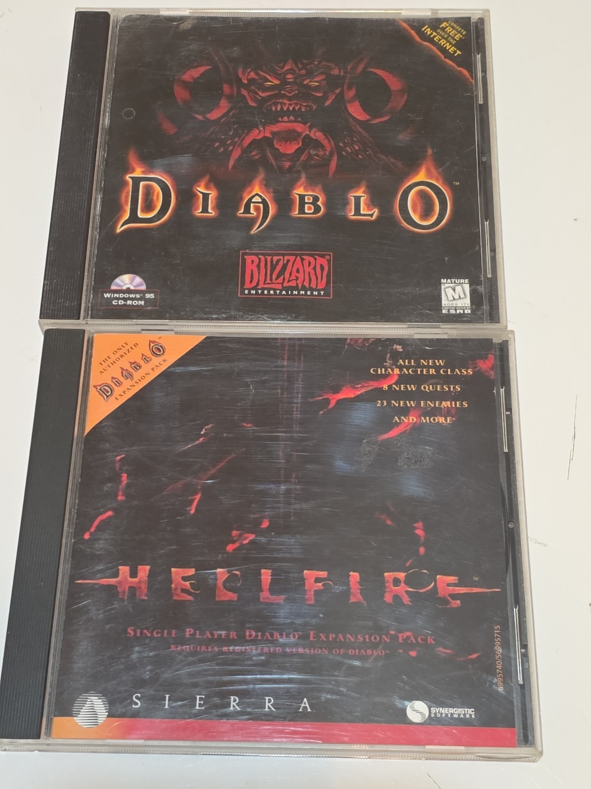 Hellfire: Diablo Expansion Pack & Diablo Original Game (PC, 1997)