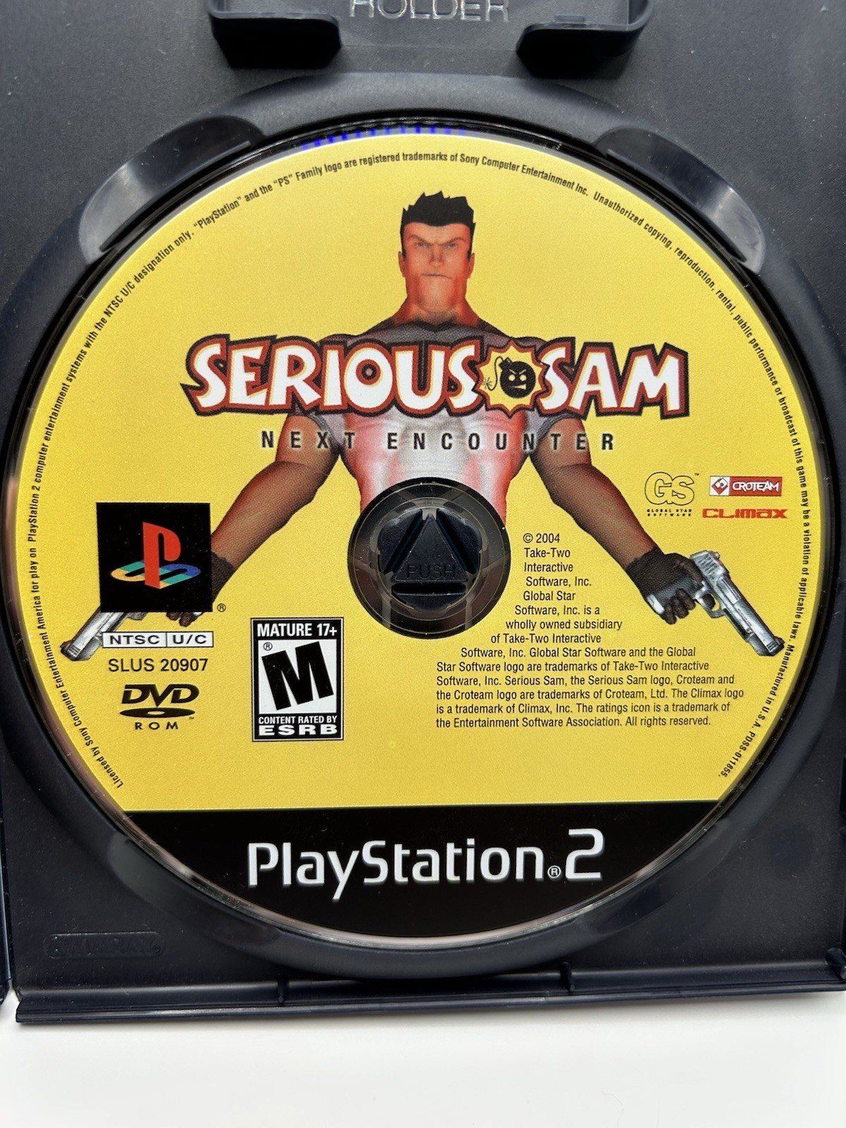 PS2 Serious Sam: The Next Encounter Sony PlayStation 2 Game Reg Card 2004