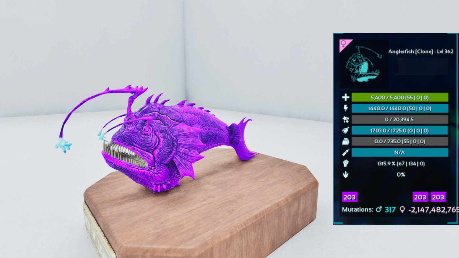 🔥ARK Survival Ascended OFFICIAL PVE – ANGLER TOP STATS SOLID