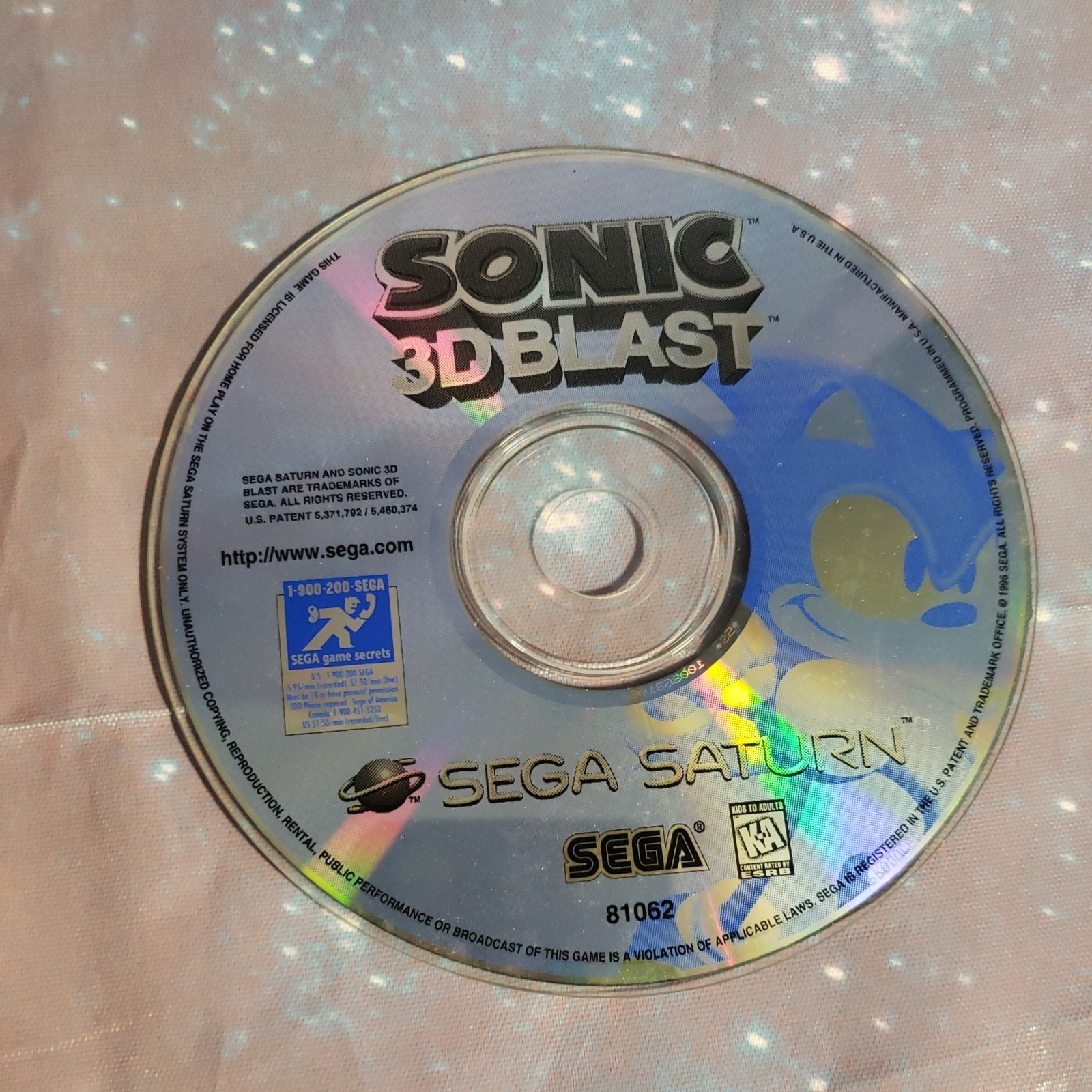 Sonic 3D Blast Sega Saturn Untested (See Pictures)