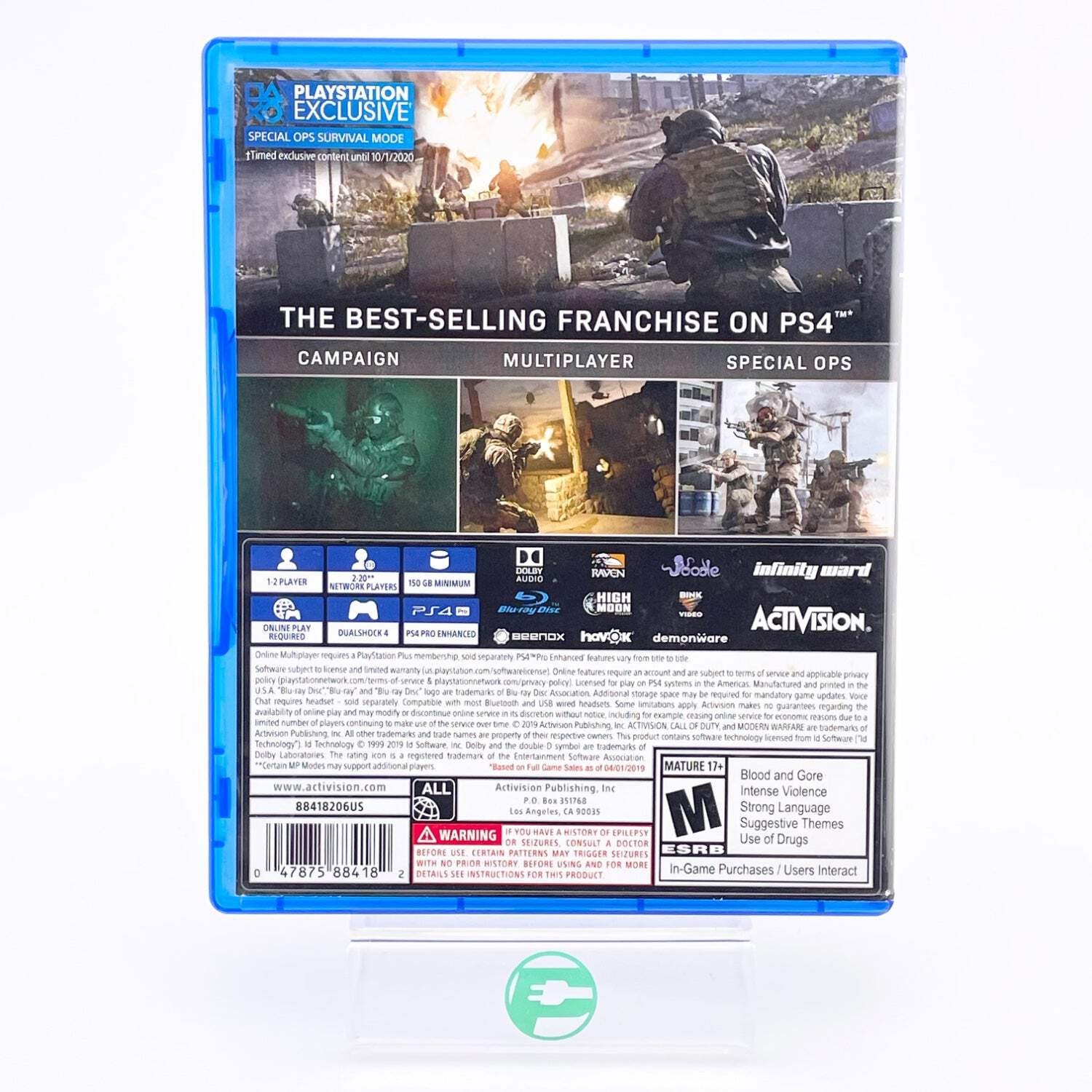 Call of Duty: Modern Warfare (Sony PlayStation 4 PS4, 2019)