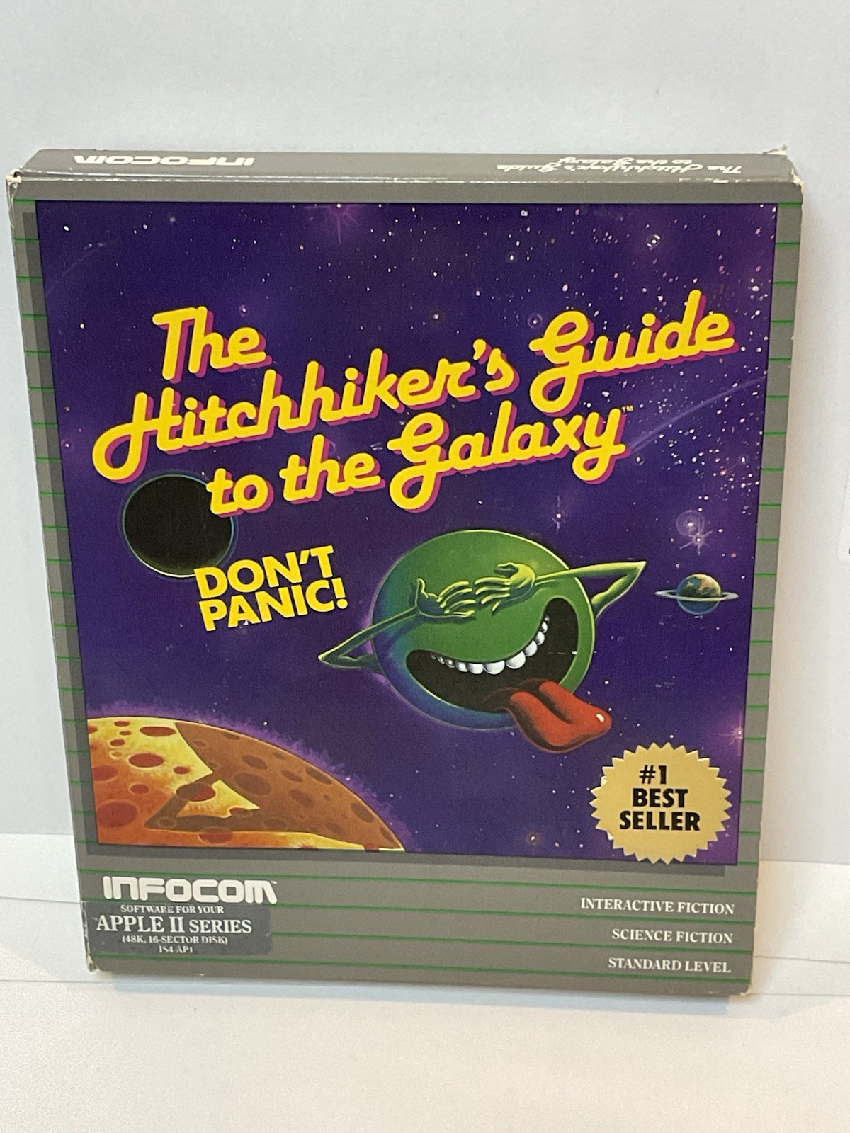 Vintage Apple II RPG The Hitchhiker’s Guide to the Galaxy Infocom Game