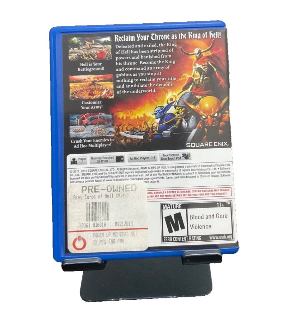 Army Corps of Hell (Sony PlayStation Vita, 2012)