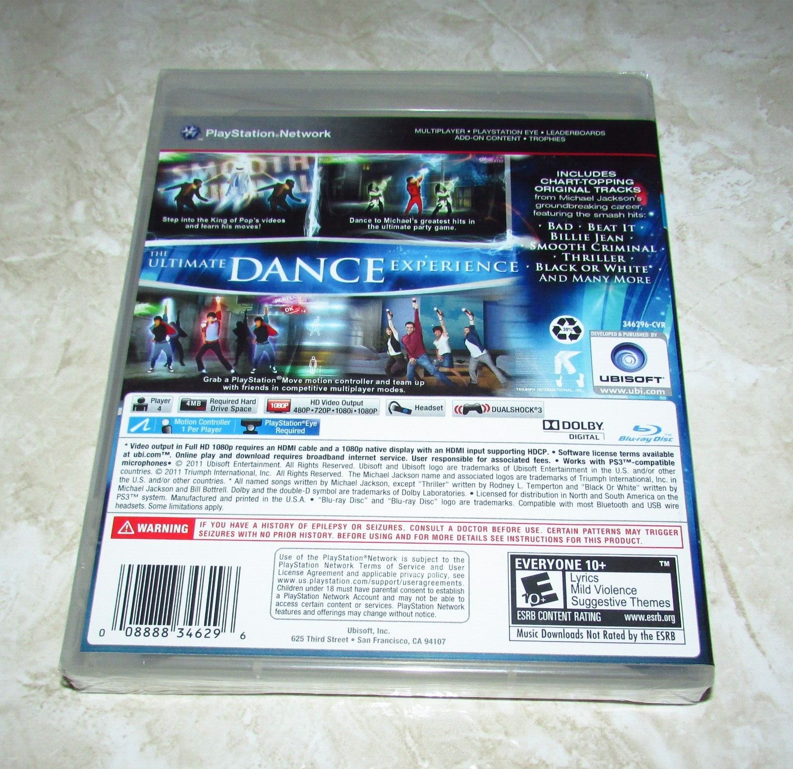 Michael Jackson: The Experience for Playstation 3 Brand New / Fast Shipping!