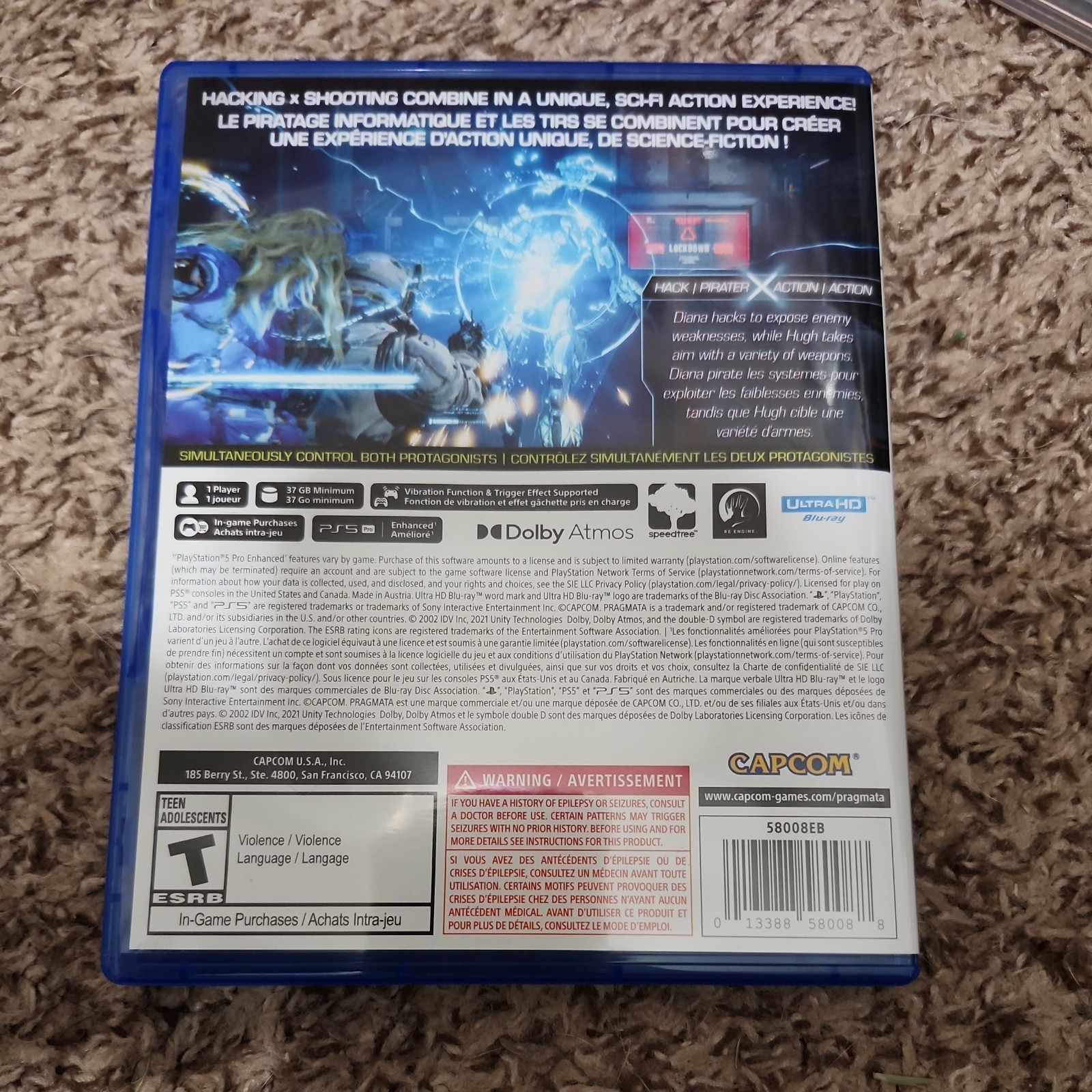 Pragmata PS5 PlayStation 5 Sony Physical-used