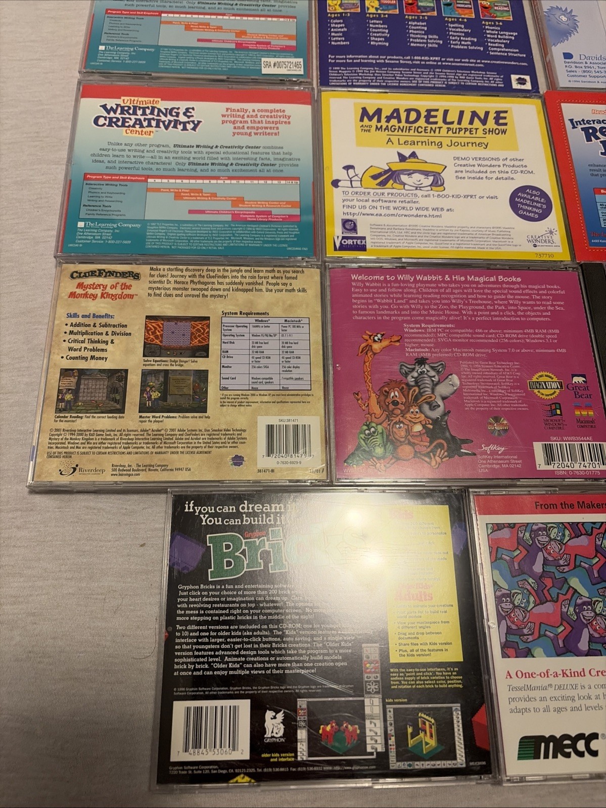 PC Computer Mixed Game Lot Of 19 Children’s Kids Educational Learning – Misc