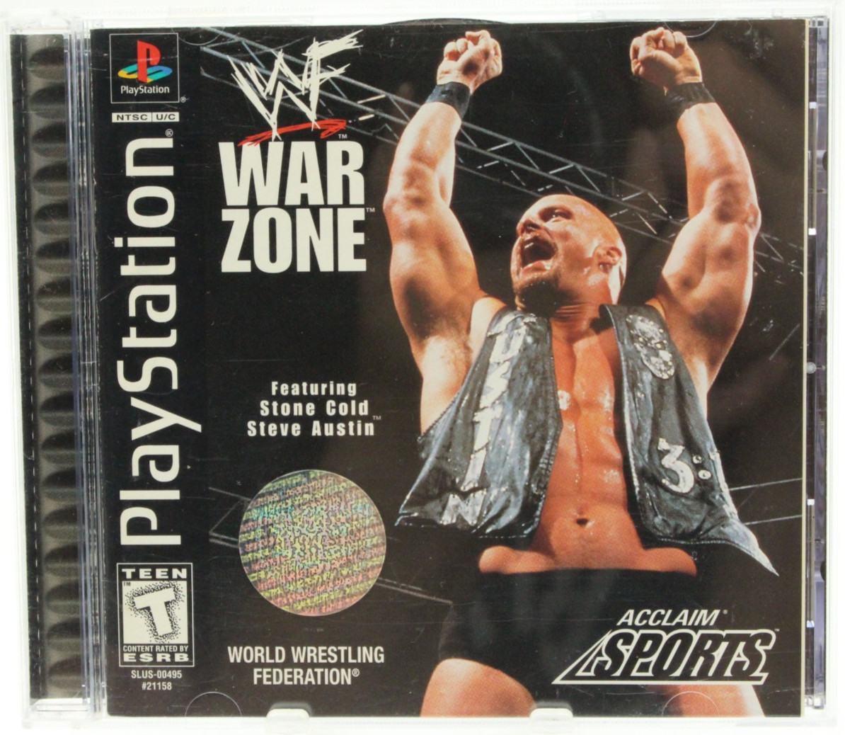 WWF War Zone (Sony PlayStation 1, 1998) PS1 Complete, Tested w/ Reg Card