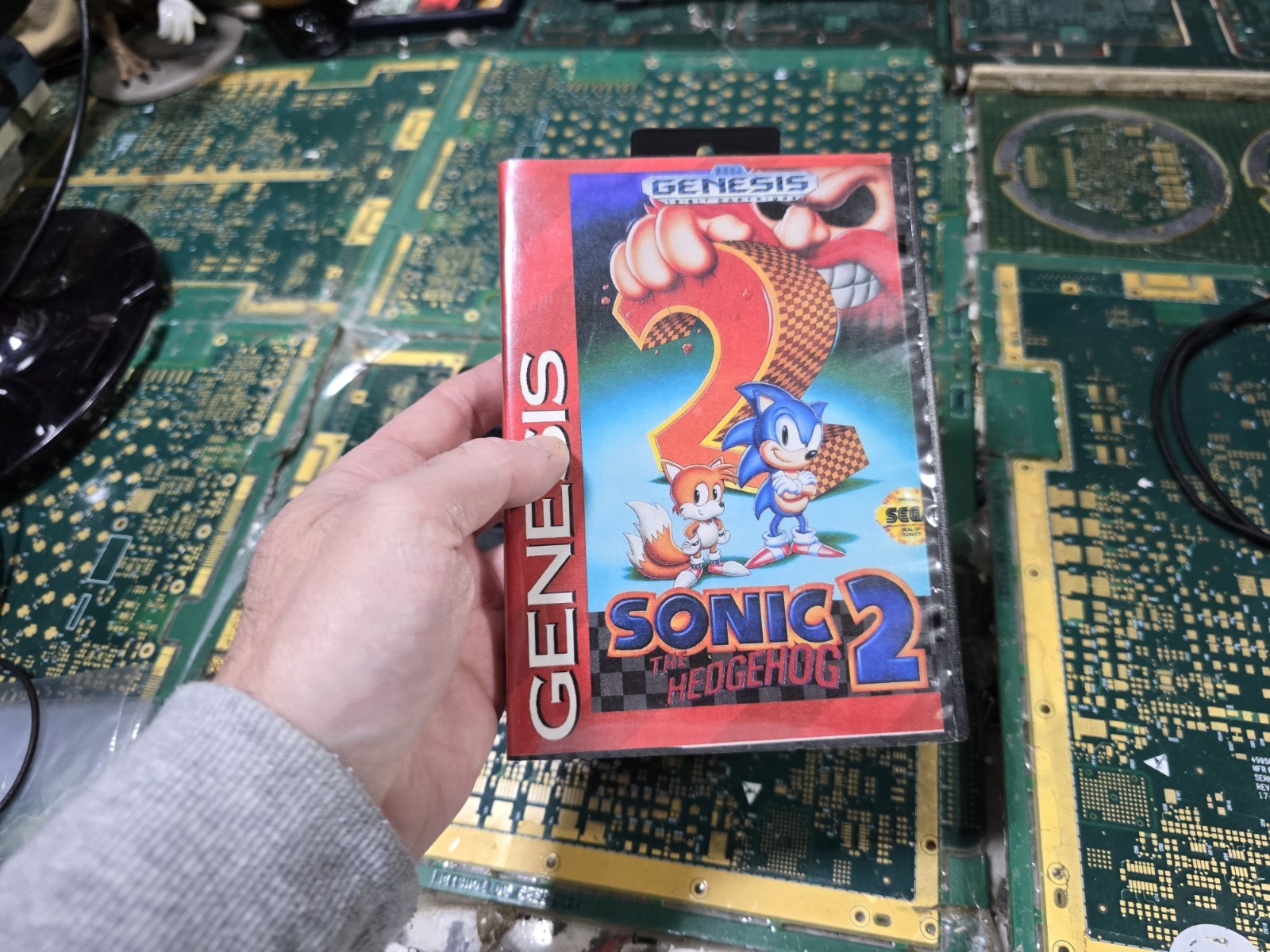 Sonic the Hedgehog 2 Sega Genesis x 2 & Original-UNTESTED- 1-CASE w/MANUAL-SEE