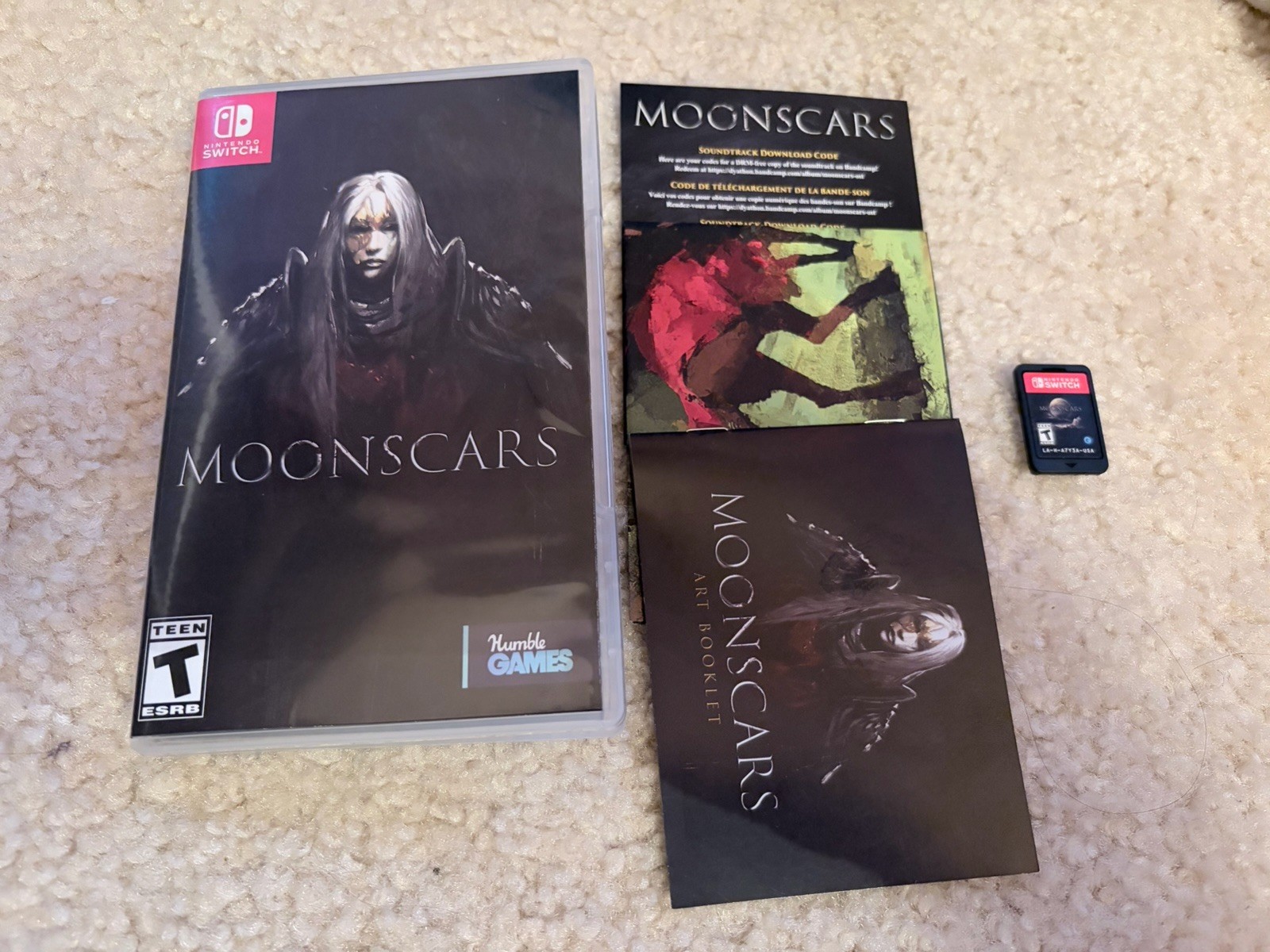 Moonscars • Nintendo Switch ESRB Complete CIB Manual Map Inserts