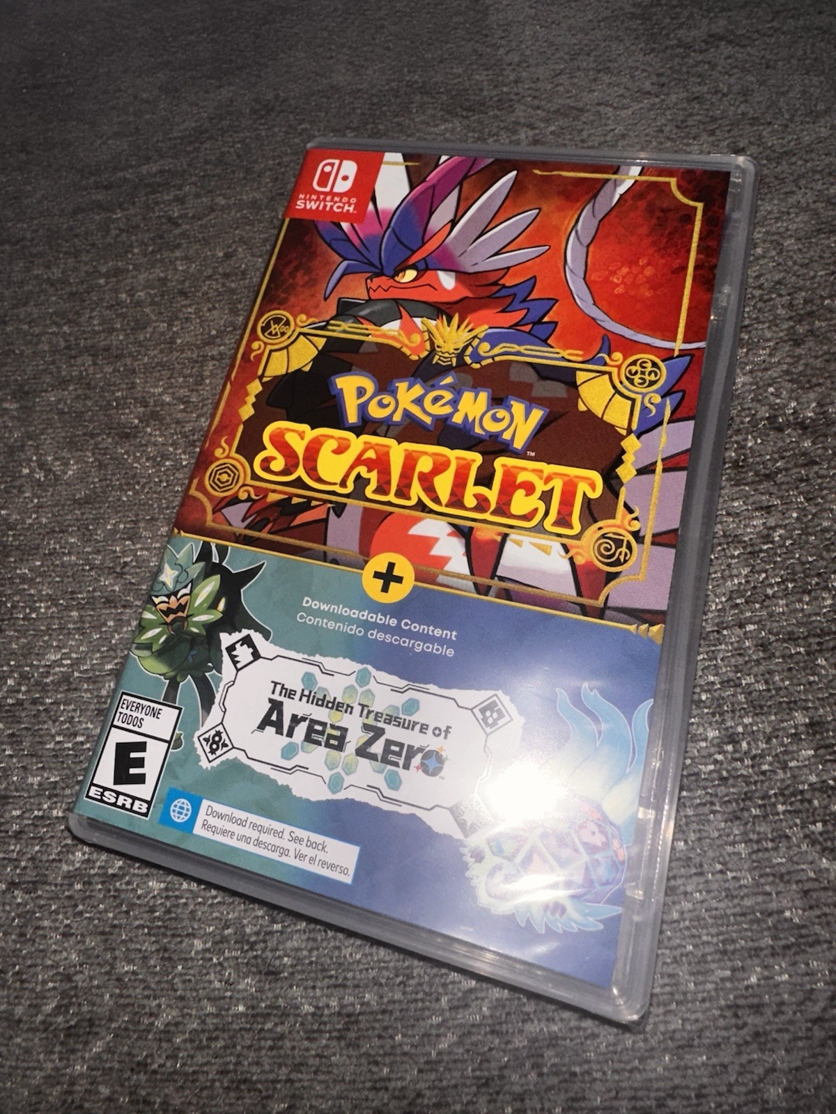 Pokemon Scarlet the Hidden Treasure of Area Zero Bundle Nintendo Game DLC New