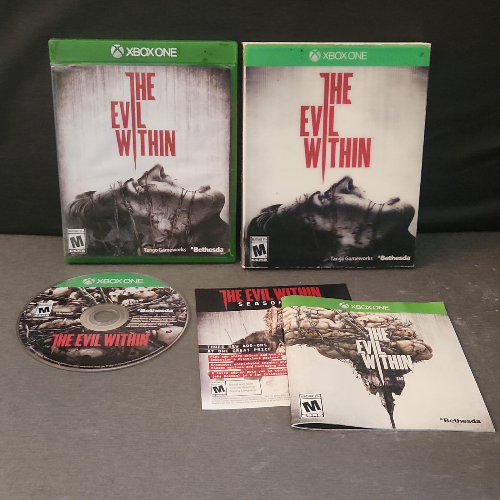 The Evil Within Microsoft Xbox One Game CIB Slip Cover