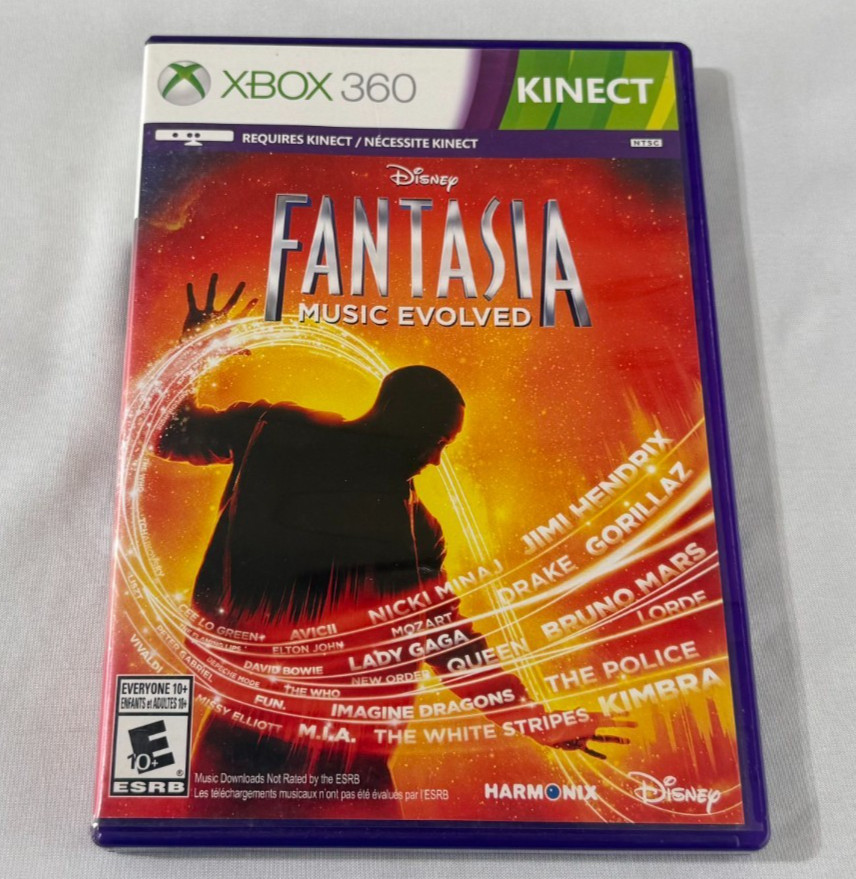Disney Fantasia Music Evolved Xbox 360 Kinect Complete Tested Rhythm Game