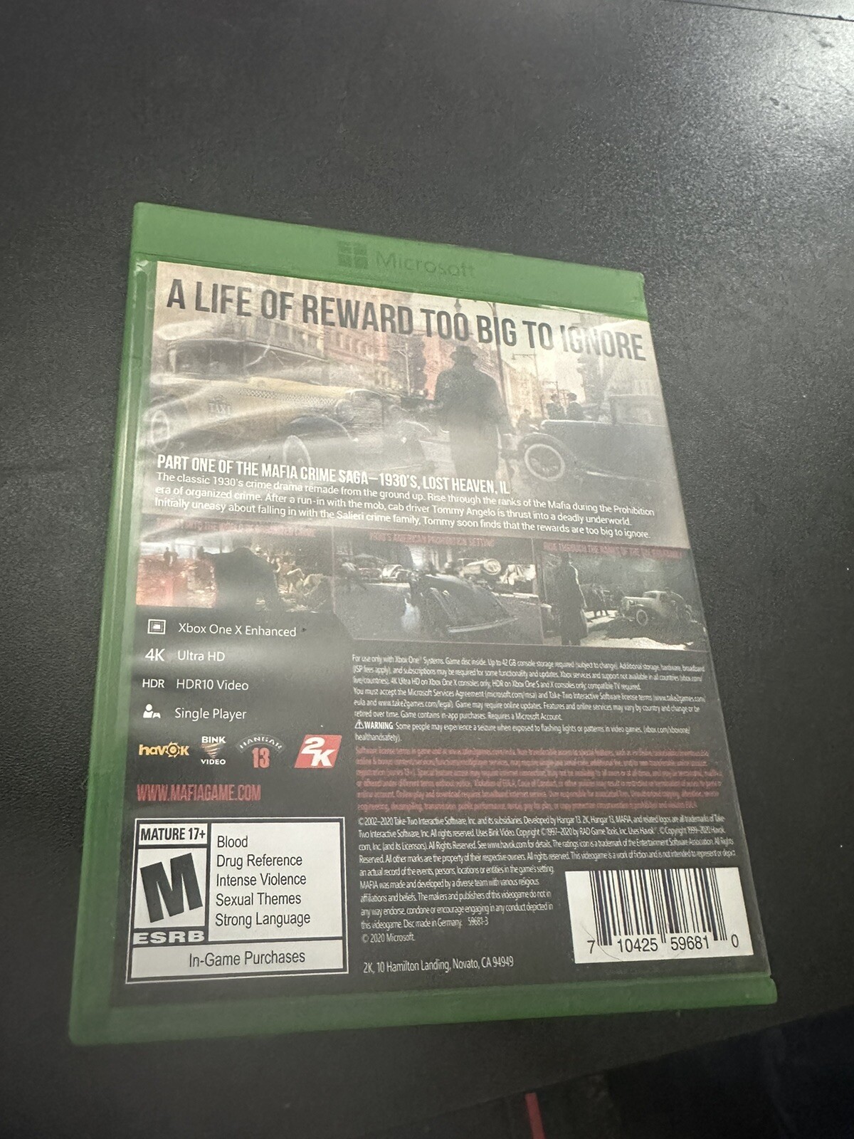 Mafia: Definitive Edition – Microsoft Xbox One