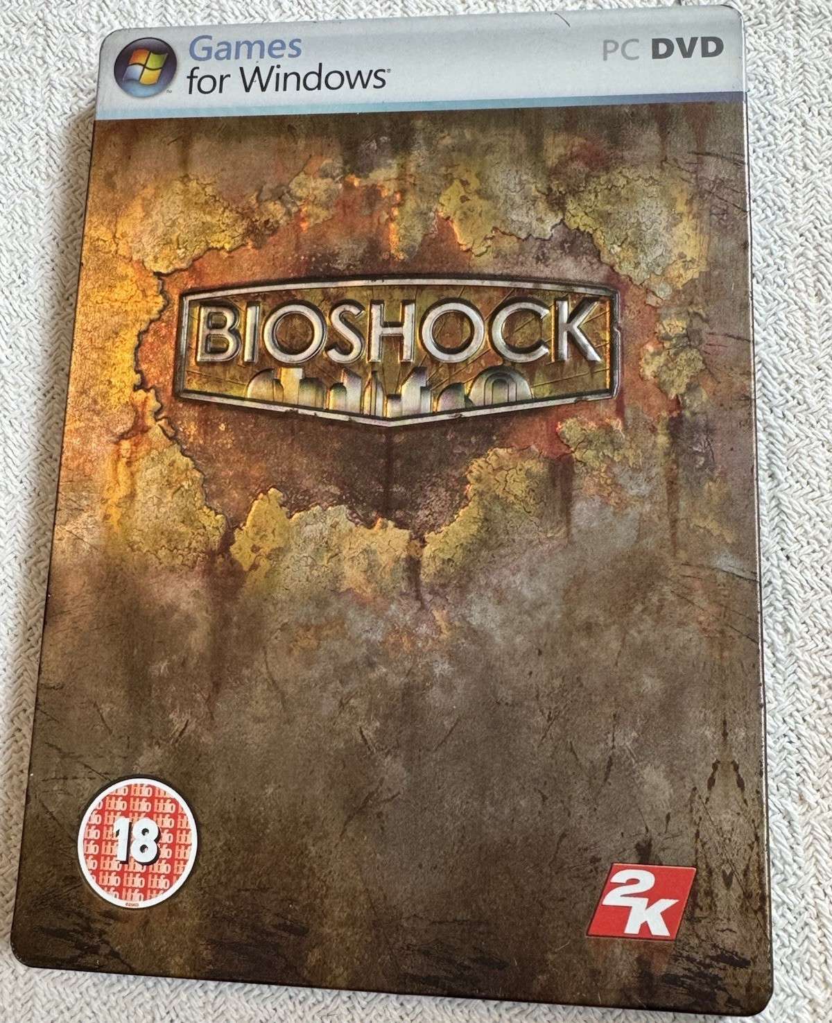 2K BioShock PC DVD SteelBook Edition PAL PEGI 18 2007 Shooter First-Person