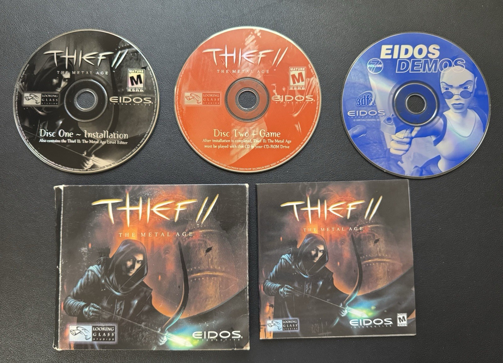 Thief II 2: The Metal Age (PC CD-ROM) CIB Complete With Manual 3-Disc Set