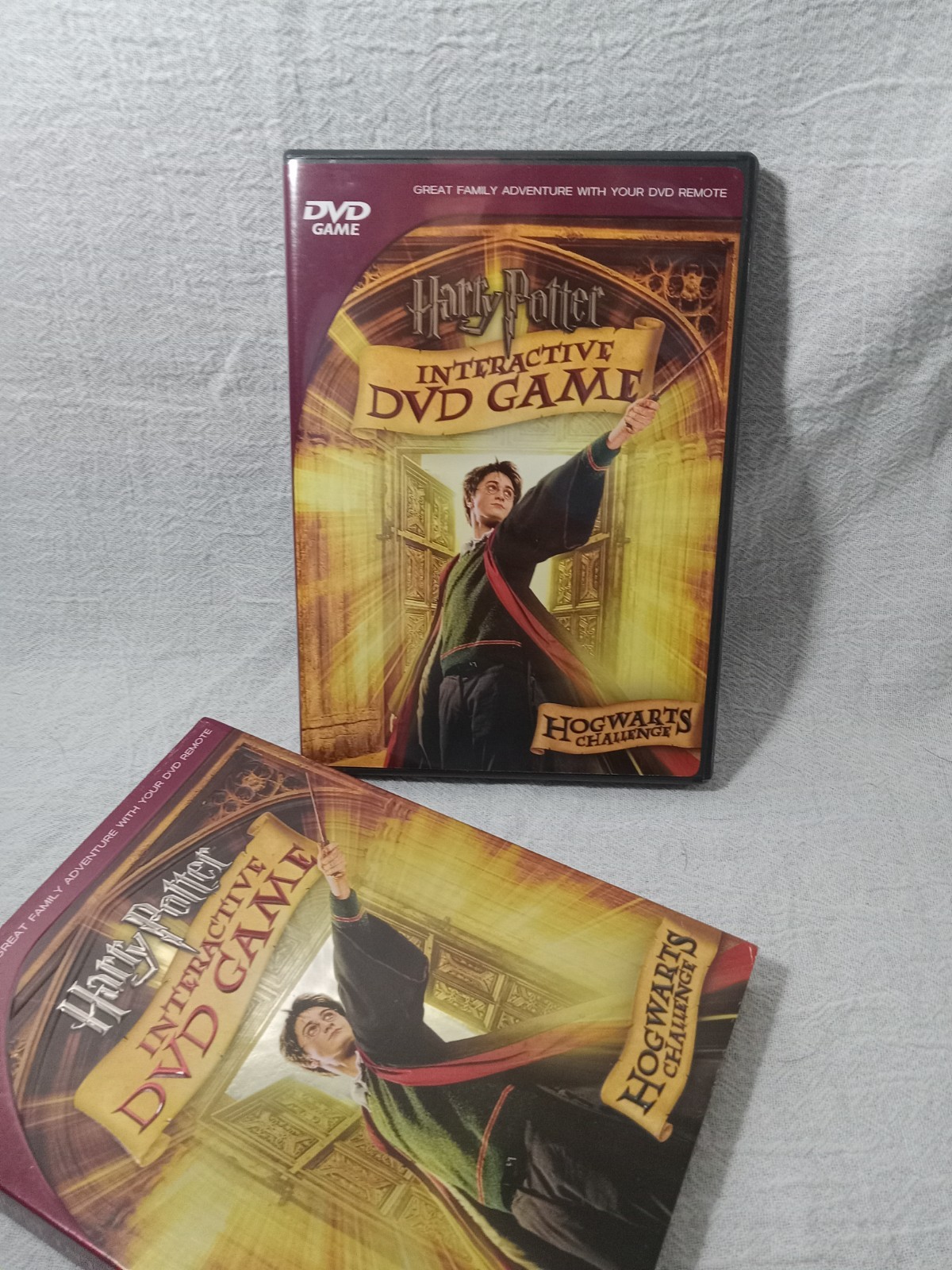 Harry Potter Hogwarts Challenge Interactive DVD Game CIB W/ Slipcover Manual