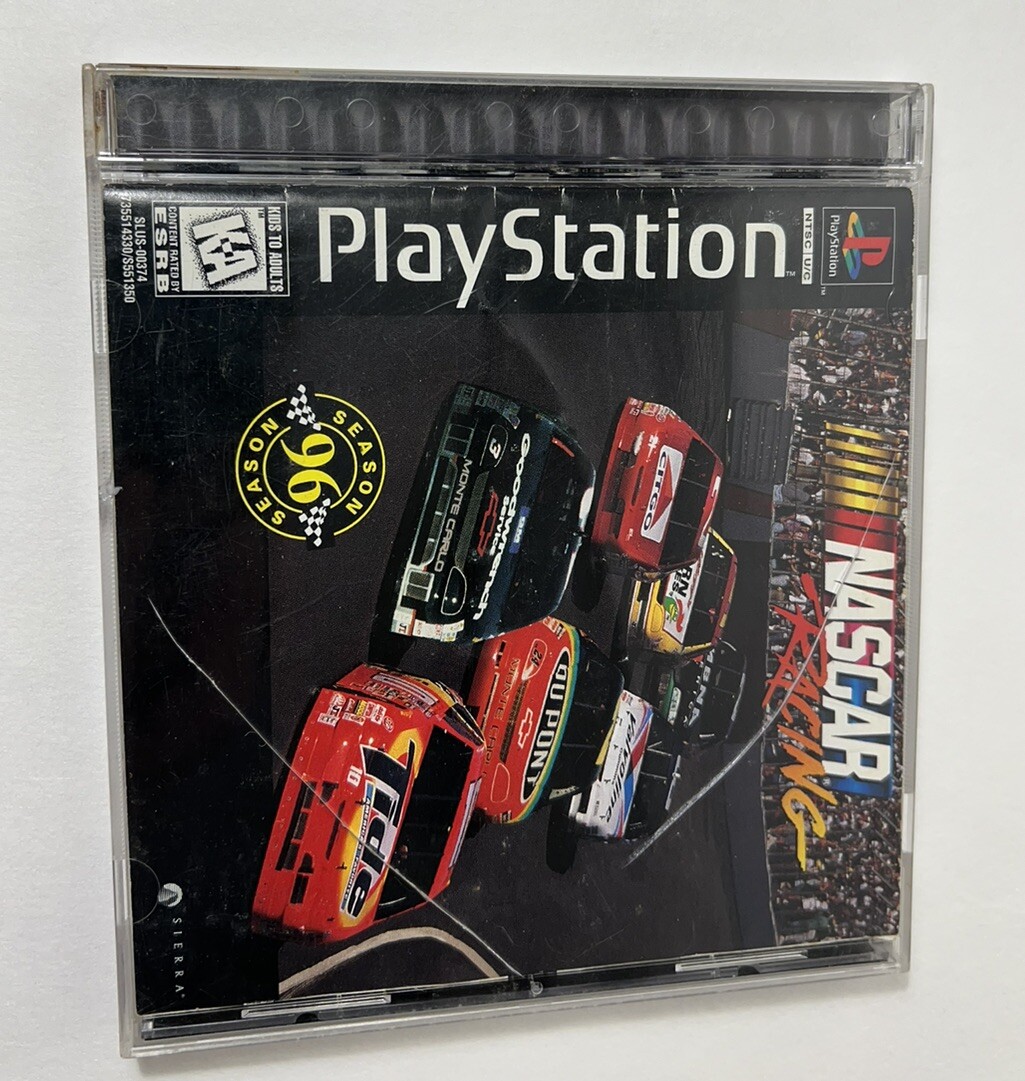 NASCAR Racing Sony PlayStation 1 1996 Complete Rated KA Kids To Adults