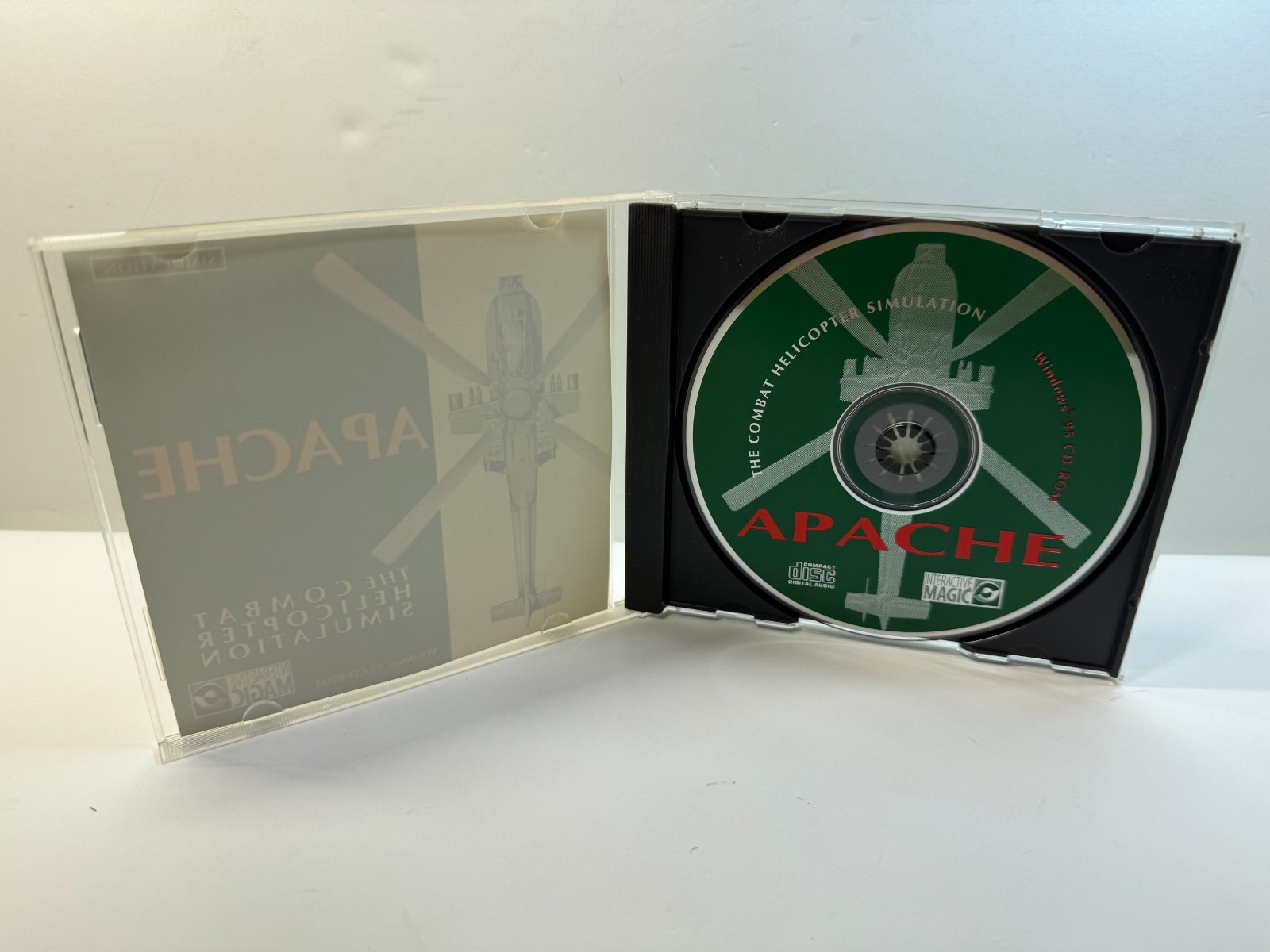Apache (PC, 1995) Flight Simulator Windows 95 CD-ROM
