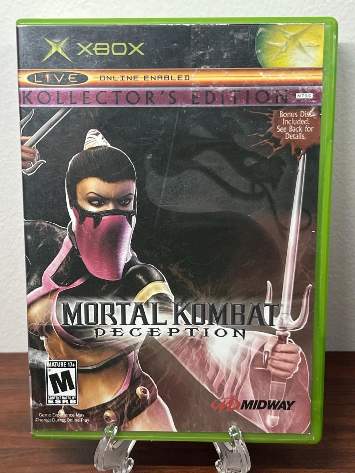 Mortal Kombat: Deception Kollectors Edition Mileena Microsoft Xbox 2004 Untested