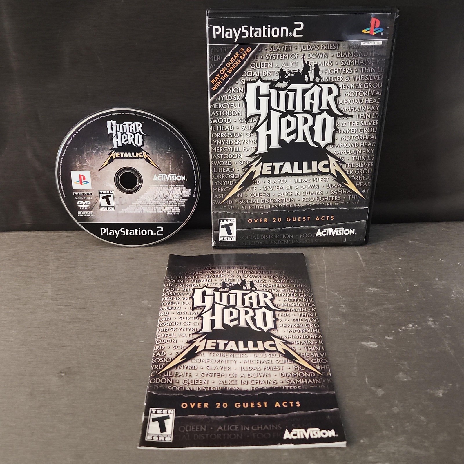 Guitar Hero Metallica Sony PlayStation 2 PS2 Music Game CIB