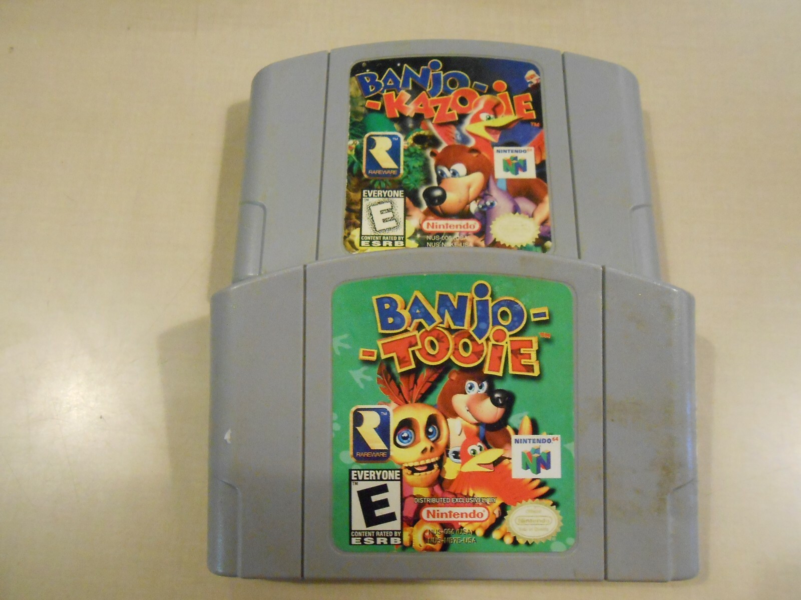 Banjo Tooie & Banjo Kazooie Nintendo 64 N64 GAME LOT Authentic & Tested RAREWARE