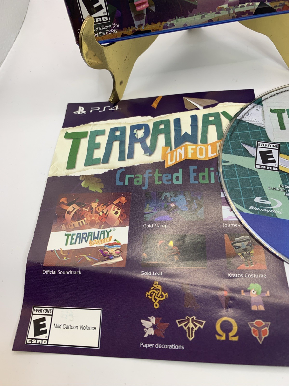 Tearaway Unfolded: Crafted Edition (Sony PlayStation 4, 2015) Disc Mint See Pics